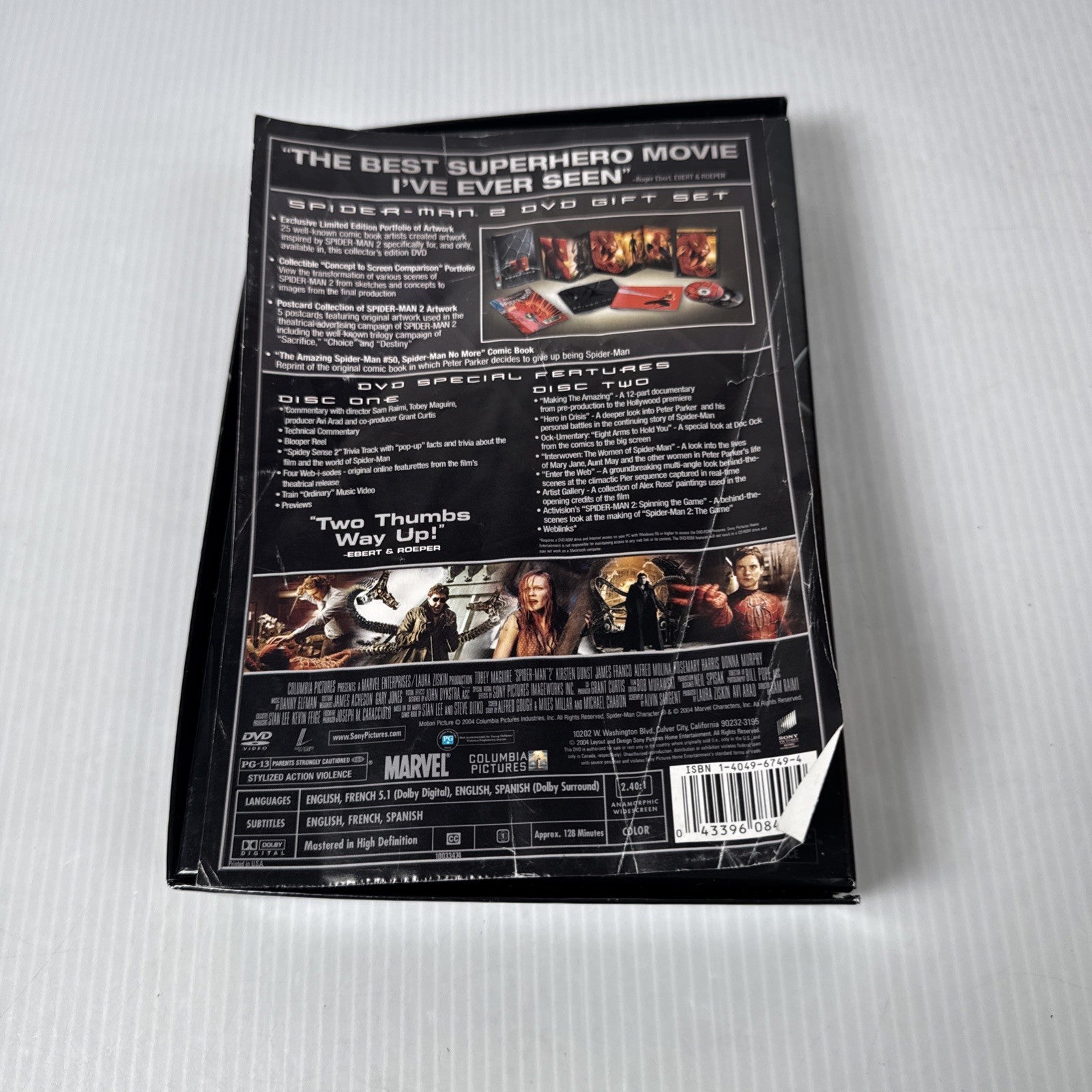 Spider-Man 2 Limited Collector's Edition Gift Set DVD 2004 Tobey Maguire W/Comic