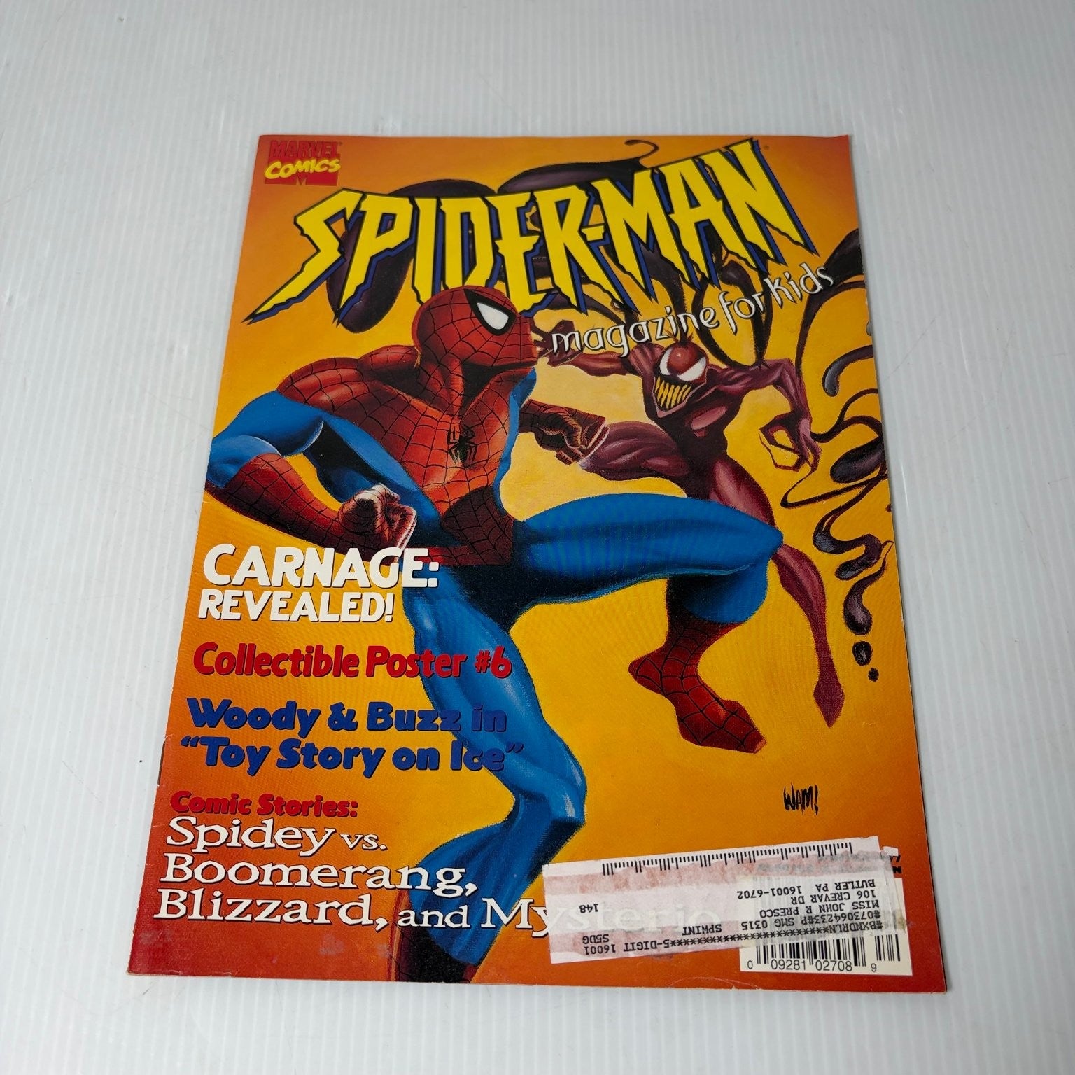 Spider-Man Magazine for Kids Winter 1997 Carnage Revealed Poster Marvel