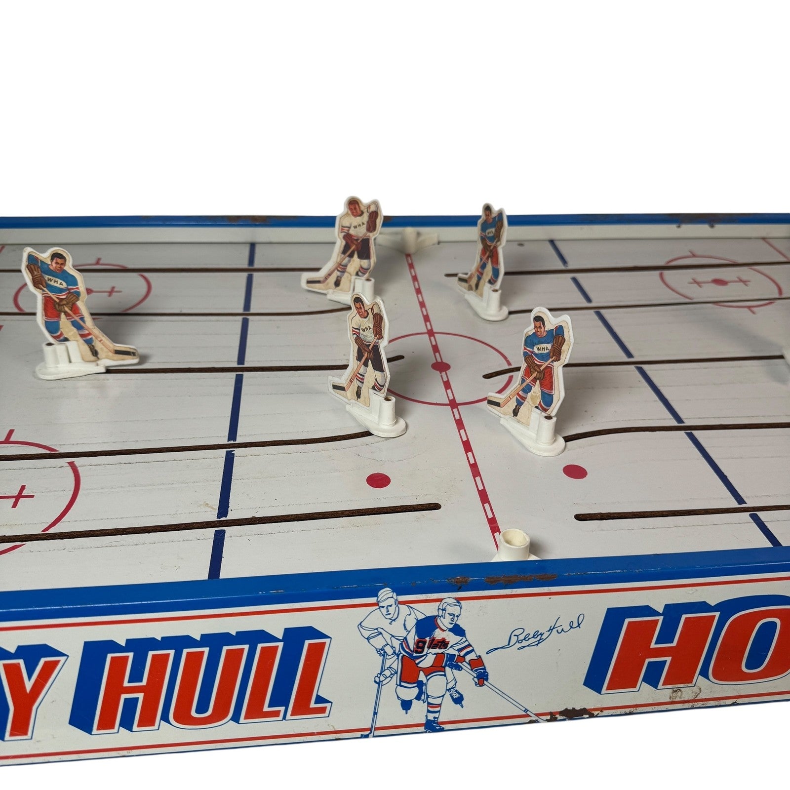 Vintage Bobby Hull Hockey Game Table WHA Players Tin Canada 1970s Arcade Toy