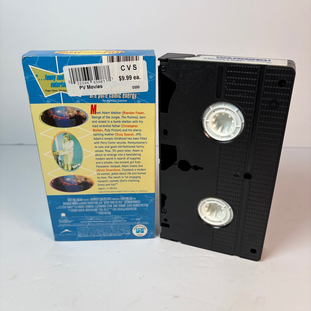 Blast from the Past VHS 1999 Romantic Comedy Brendan Fraser Alicia Silverstone