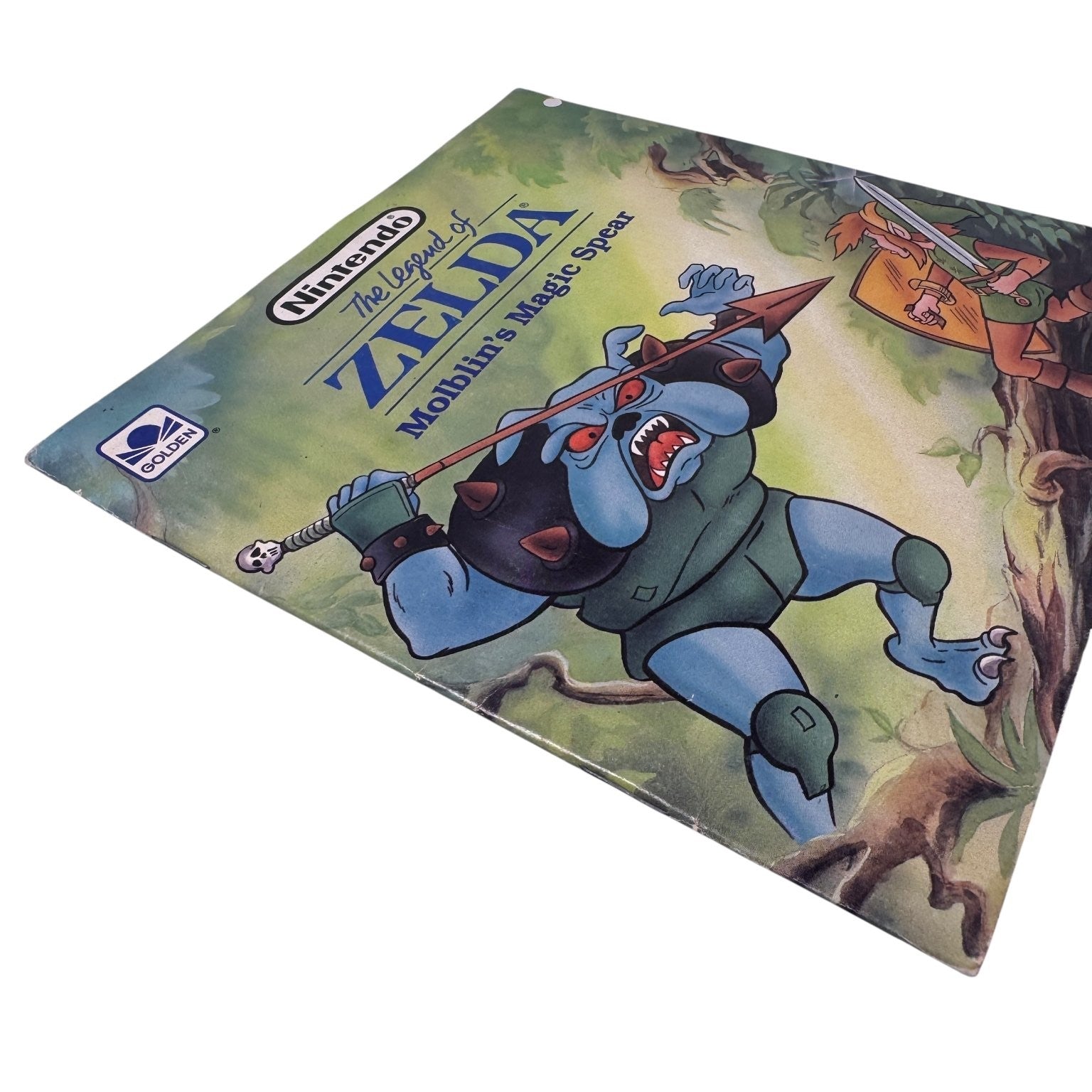 The Legend of Zelda Molblin's Magic Spear 1989 Paperback Golden Book