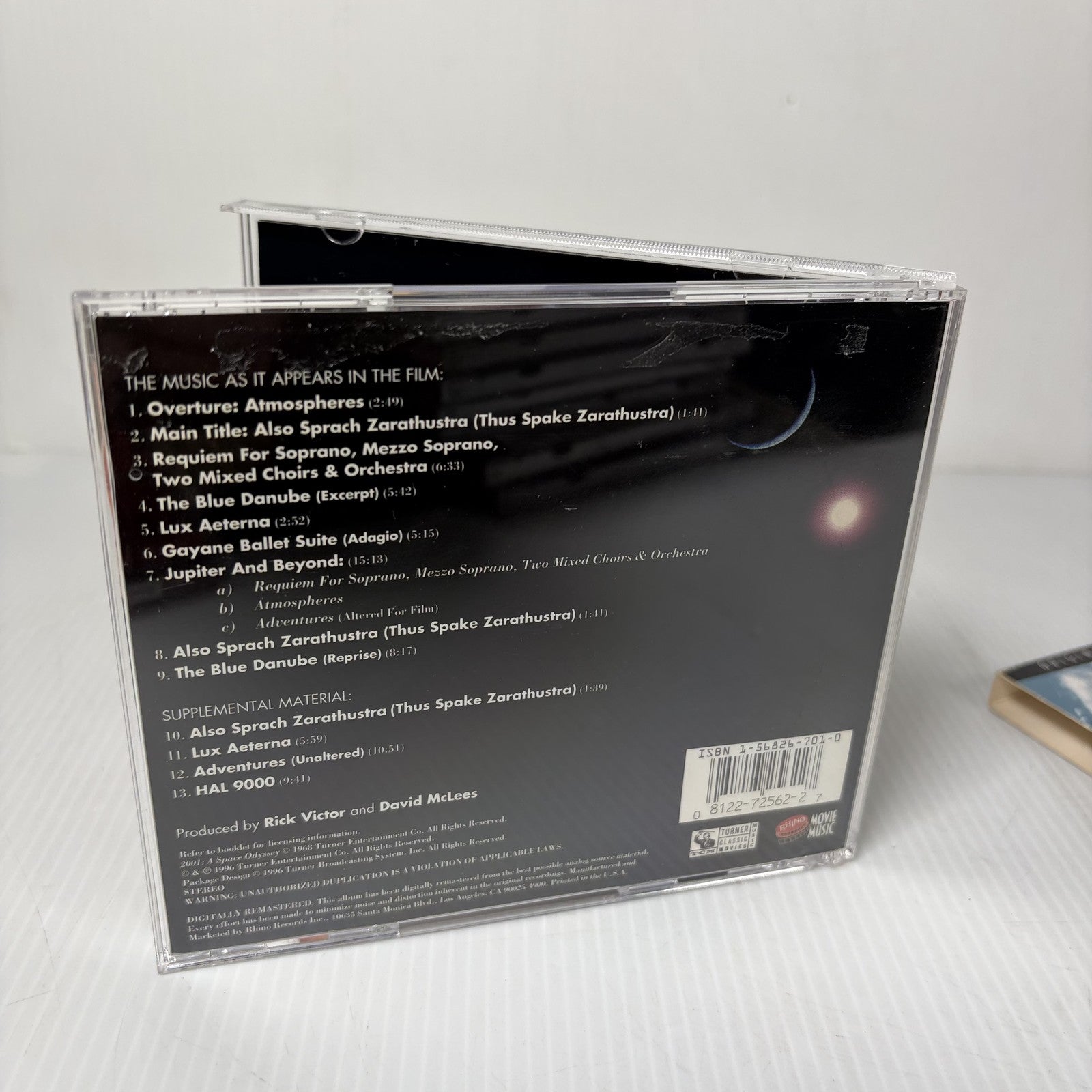 2001: A Space Odyssey Original Motion Picture Soundtrack CD Warner Bros R272562