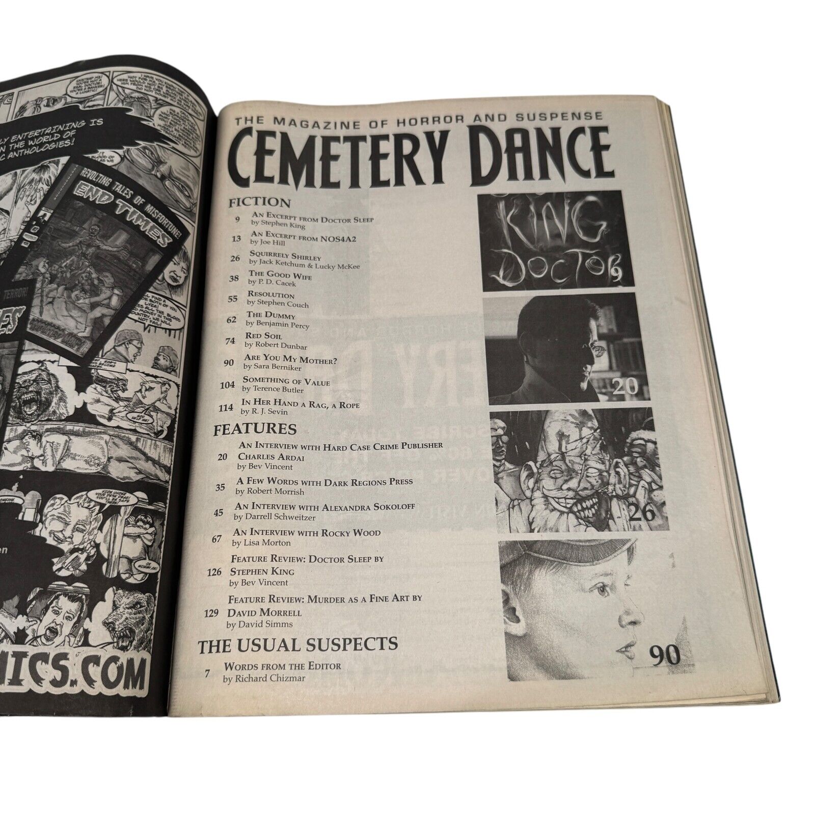 Cemetery Dance Magazine September 2013 #70 Stephen King & Joe Hill No Label VG