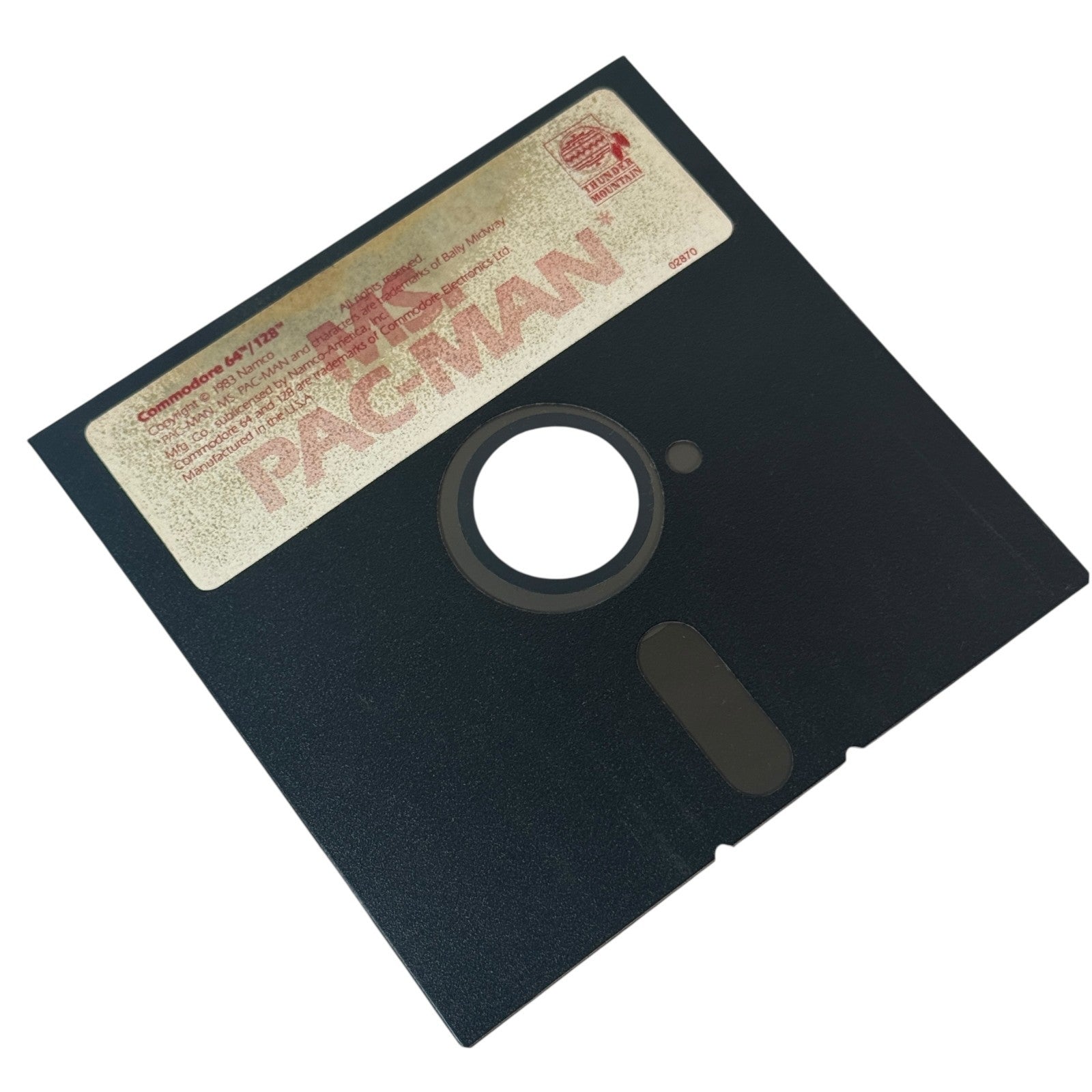 Vintage Commodore 64 / 128 Ms. Pac-Man Game 5.25" Floppy Disk