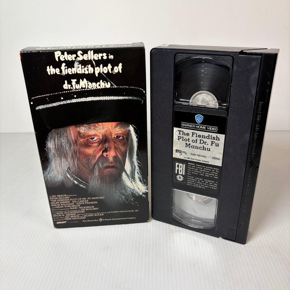 Fiendish Plot of Dr. Fu Manchu VHS 1980 Comedy Peter Sellers Warner Home Video