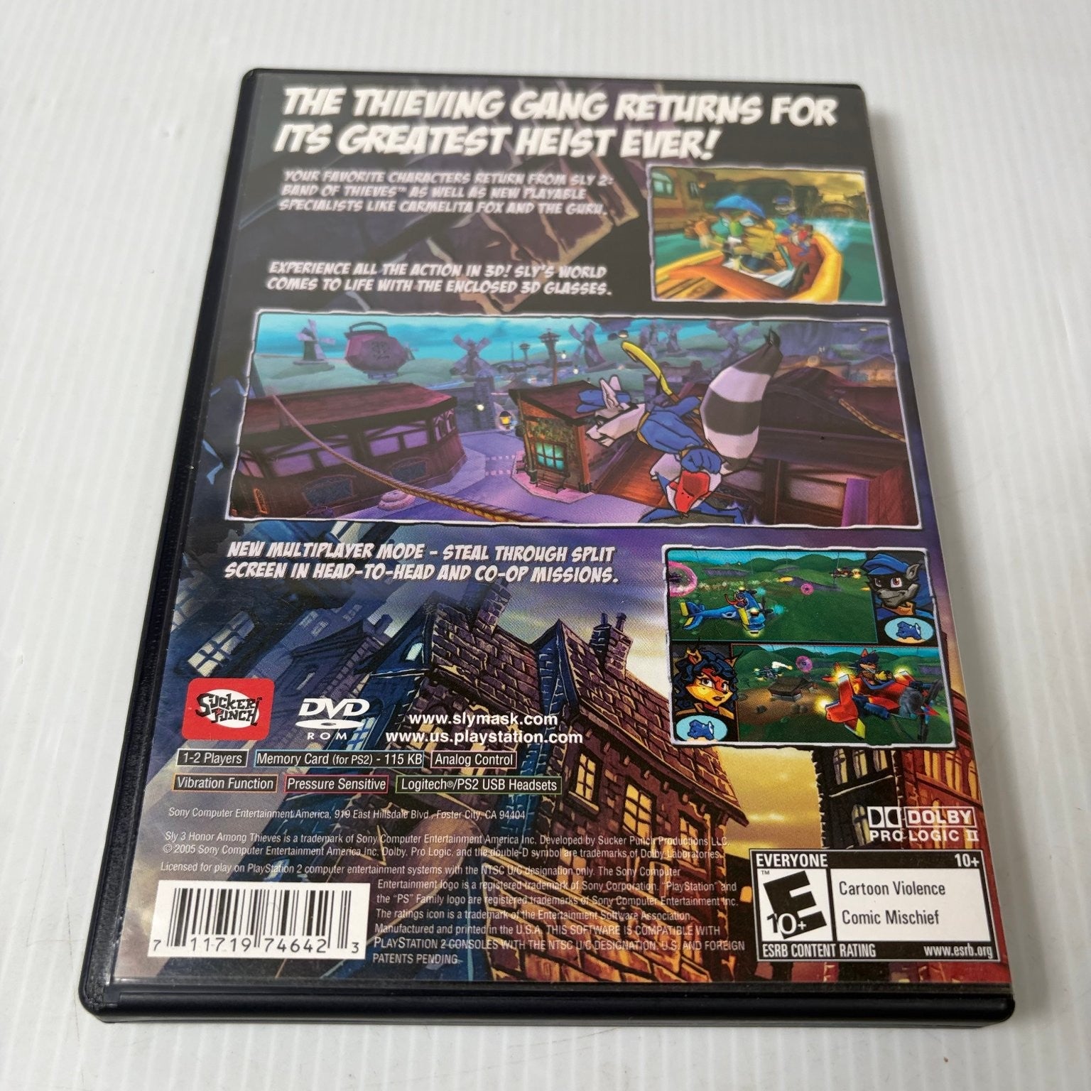 Sly 3 Honor Among Thieves PlayStation 2 Video Game PS2 Stealth