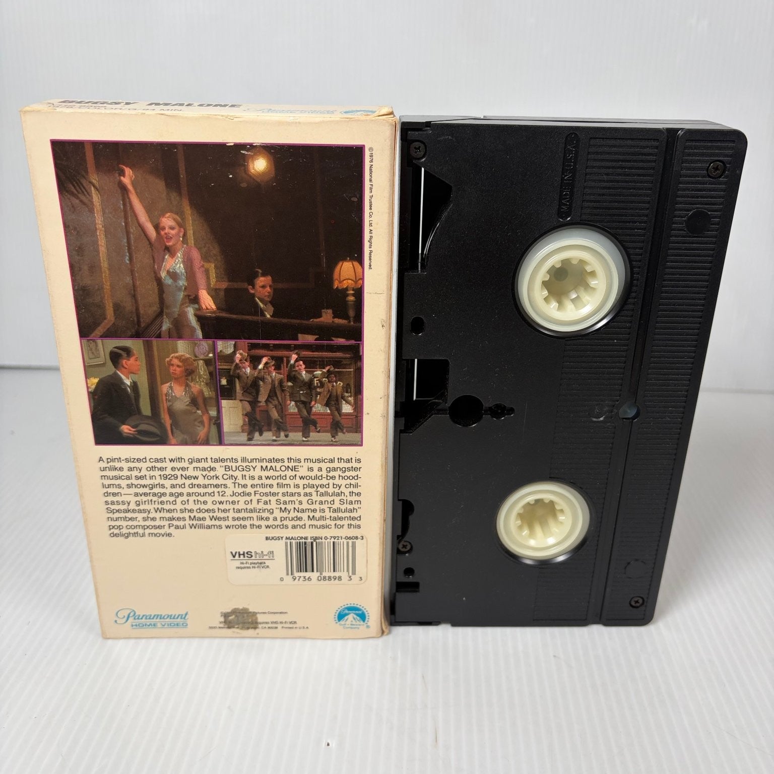 Bugsy Malone VHS 1976 Musical Crime Comedy Paramount Pictures