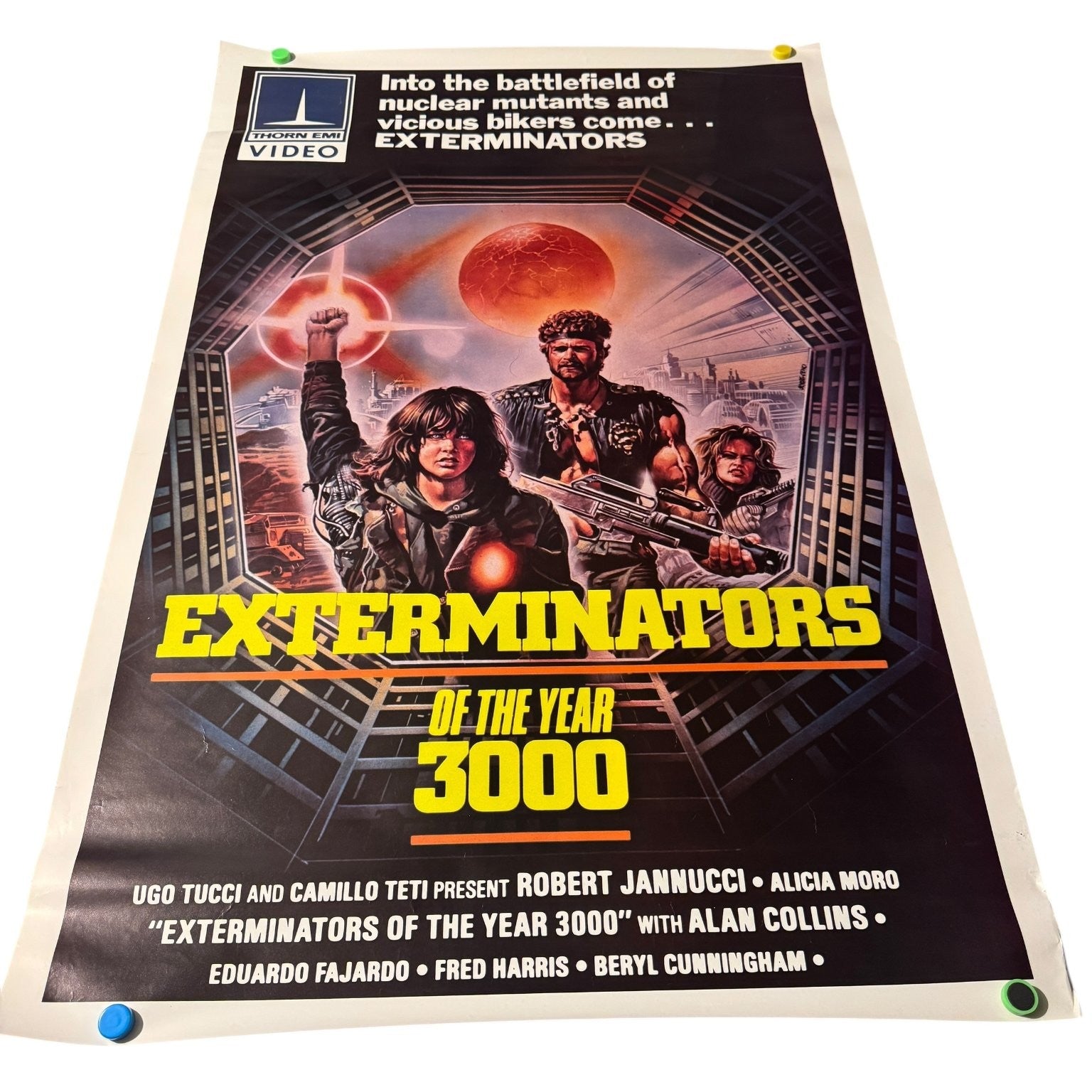 Exterminators of the Year 3000 1983 One-Sheet Movie Store Poster Sci-Fi Action