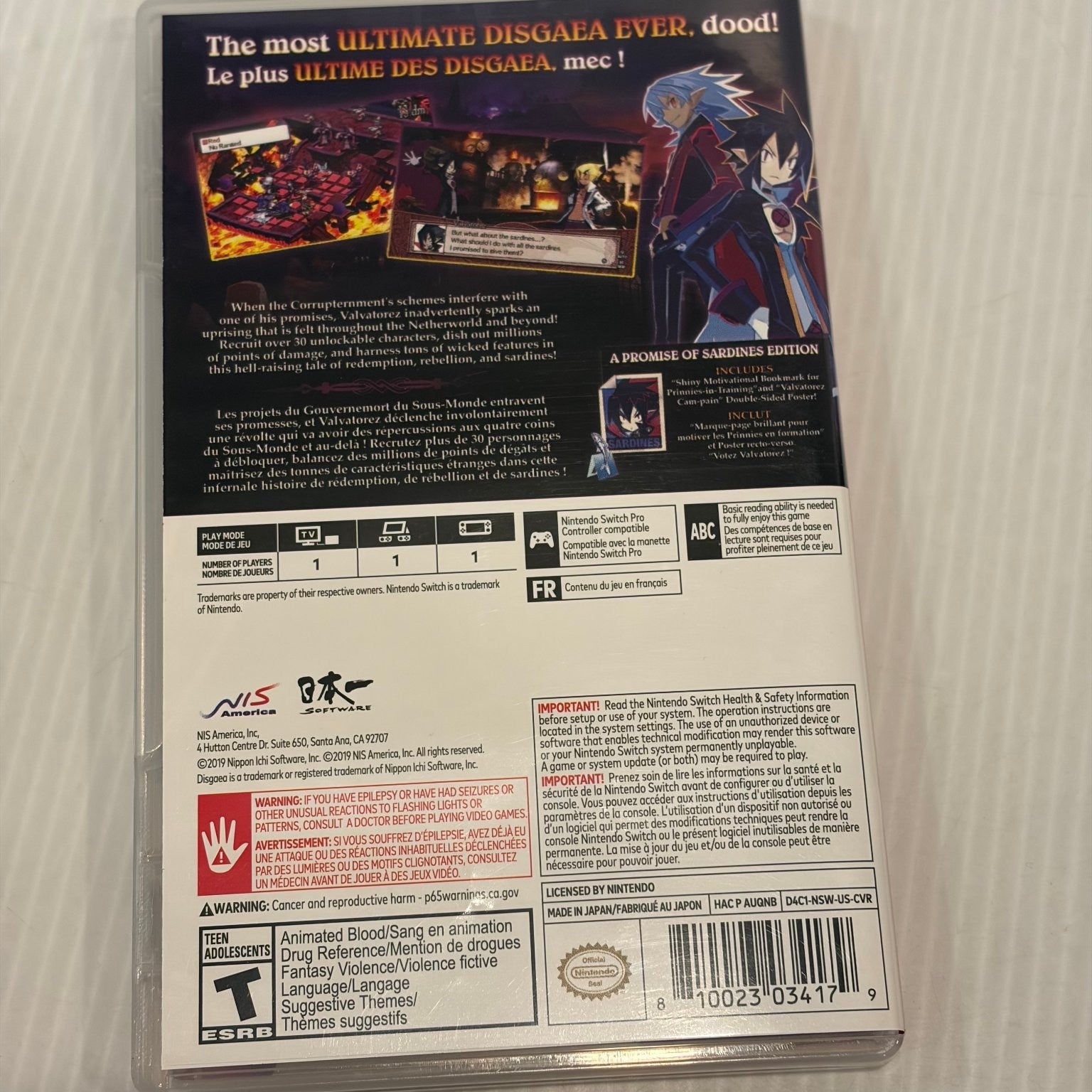 Disgaea 4 Complete+ Nintendo Switch Video Game Strategy RPG Tactical