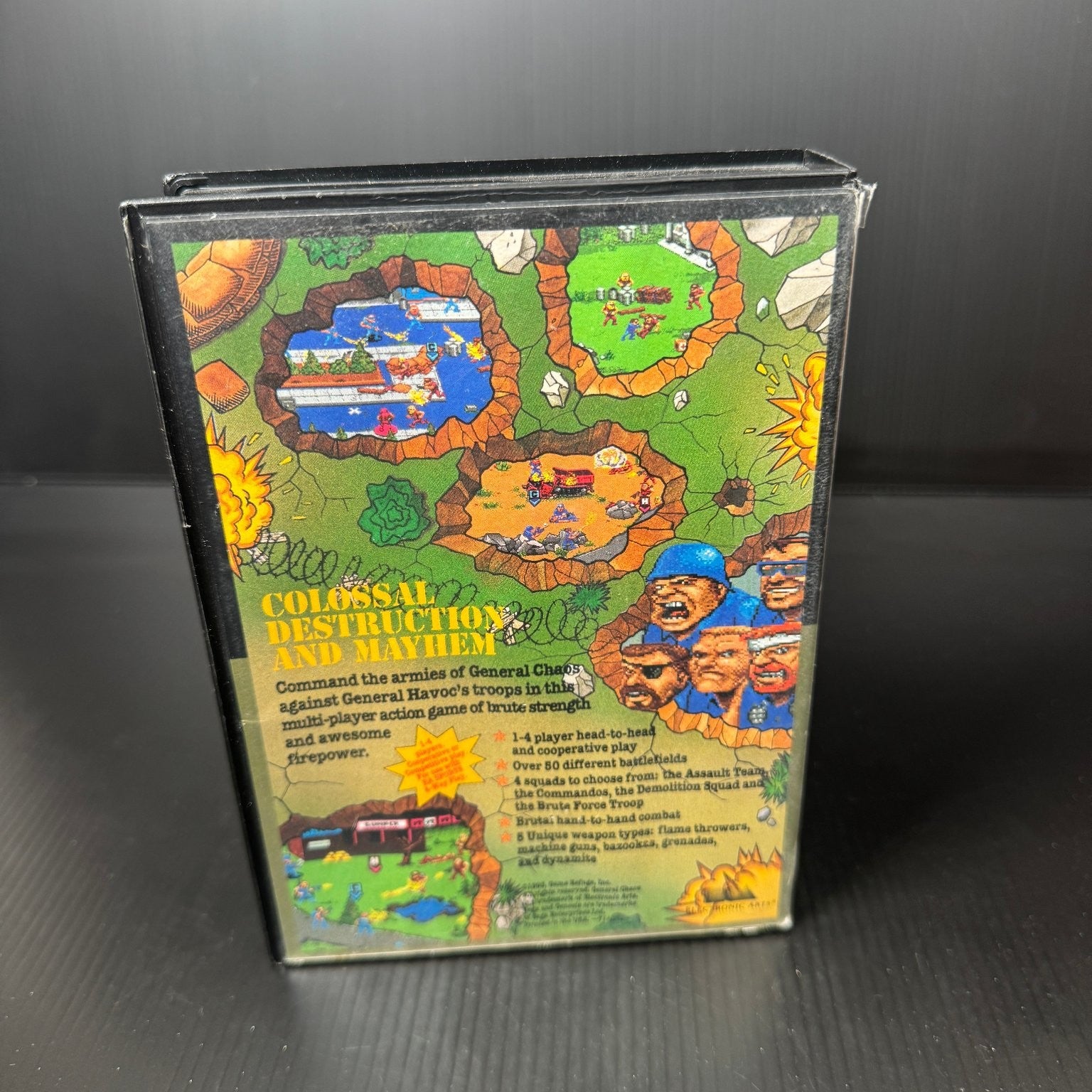 General Chaos Sega Genesis Video Game Multiplayer Combat Action Complete CIB