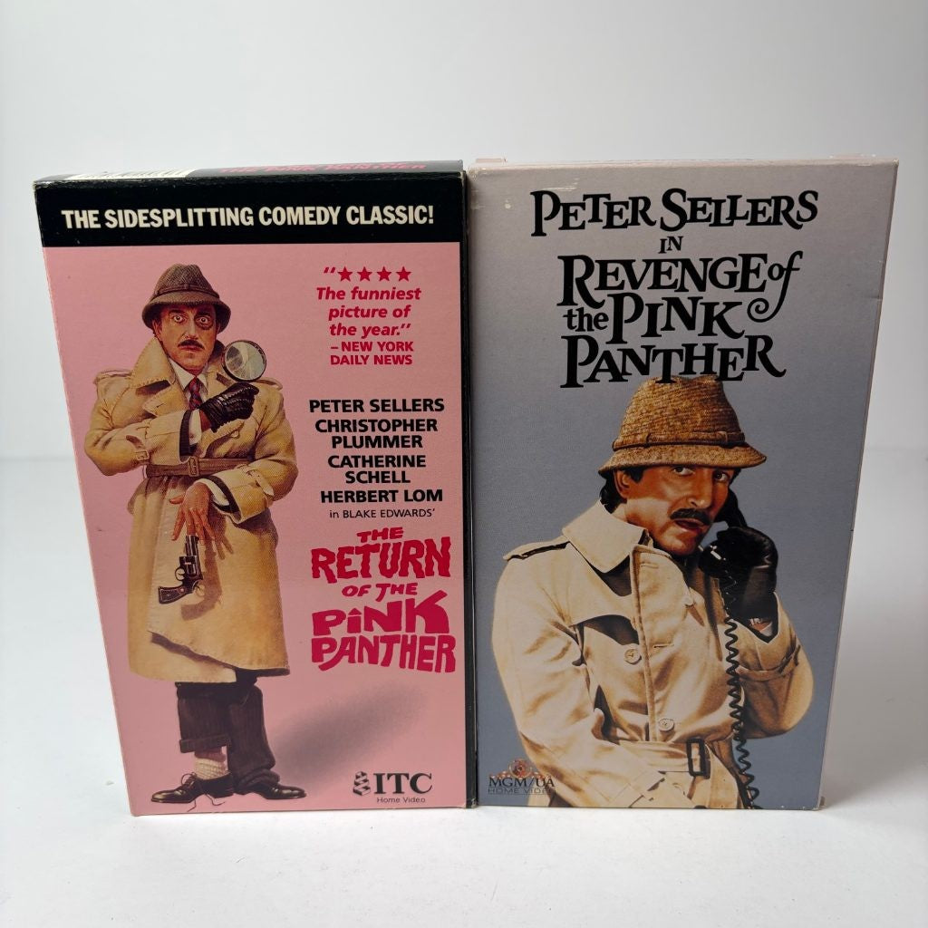 Pink Panther VHS Lot of 4 Peter Sellers Clouseau Return Revenge Strikes Again