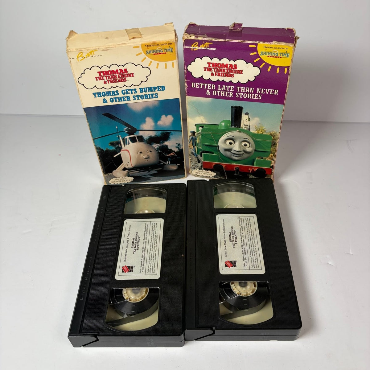 Thomas The Tank Engine & Friends VHS Lot of 2 1991 Kids Family Britt Allcroft
