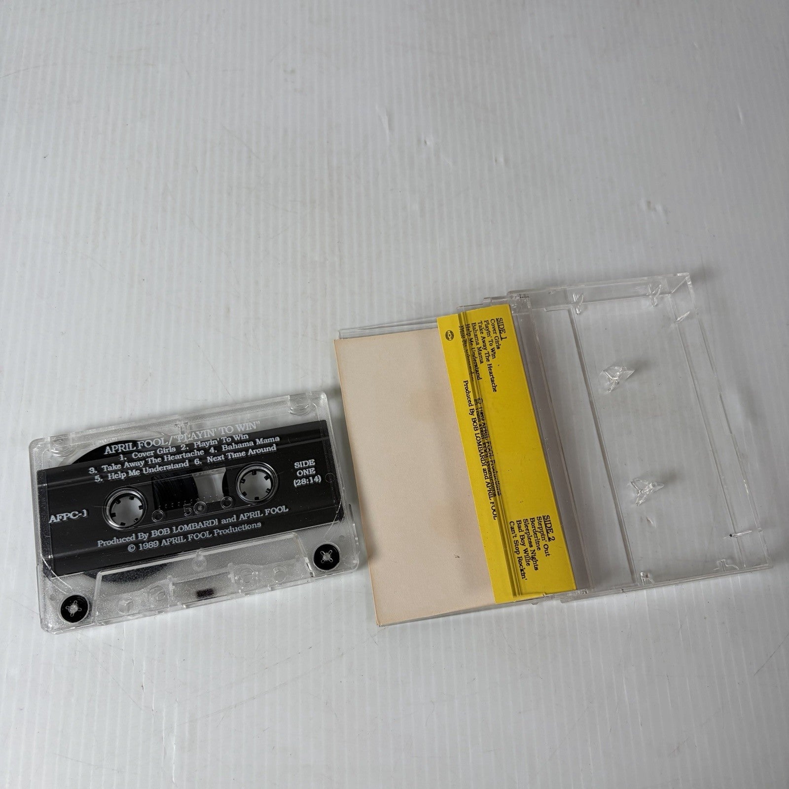 April Fool Playin’ To Win '80s Indie Pennsylvania Hair Metal Band Cassette Tape