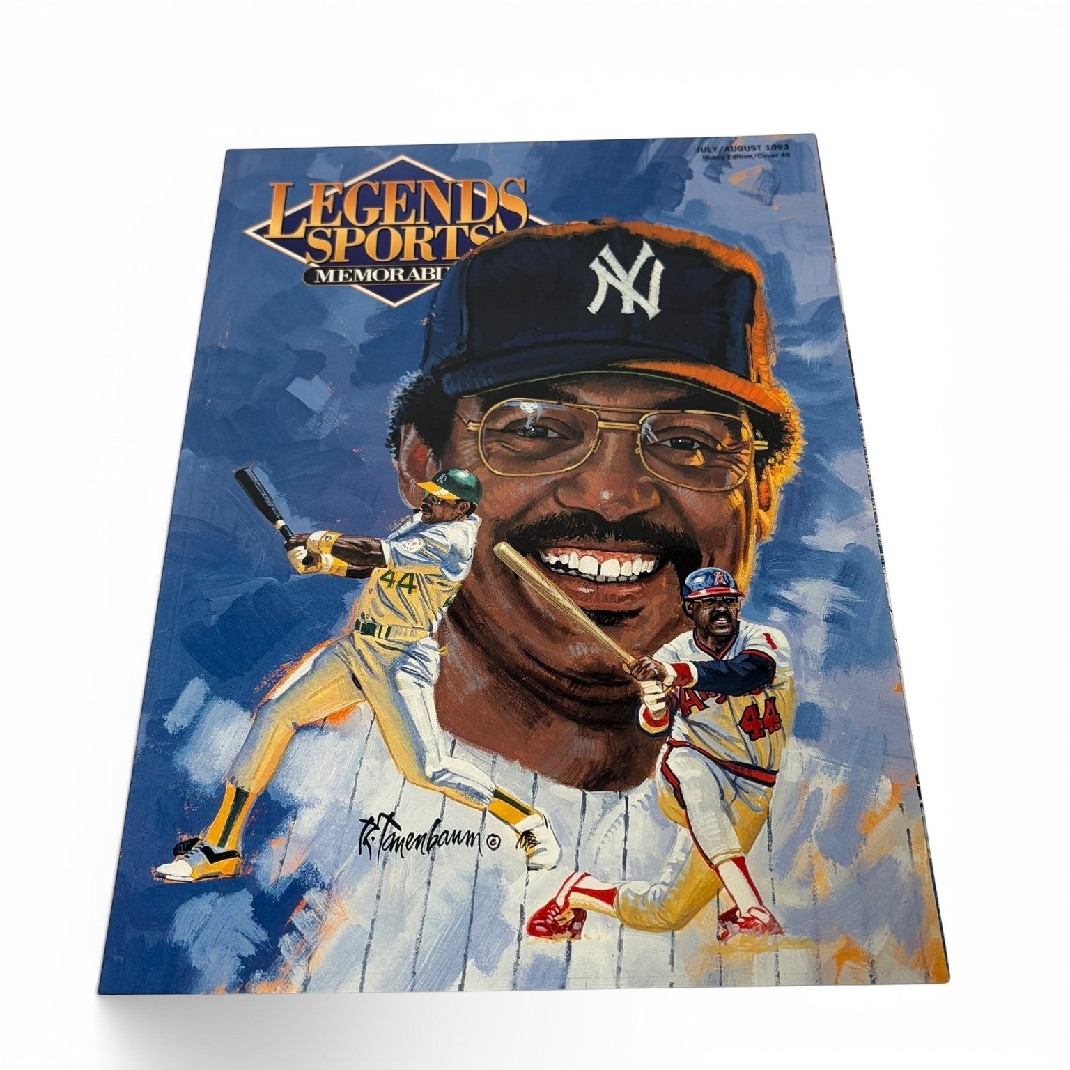 Legends Sports Memorabilia Magazine July/August 1993 Reggie Jackson #48 w/ Cards