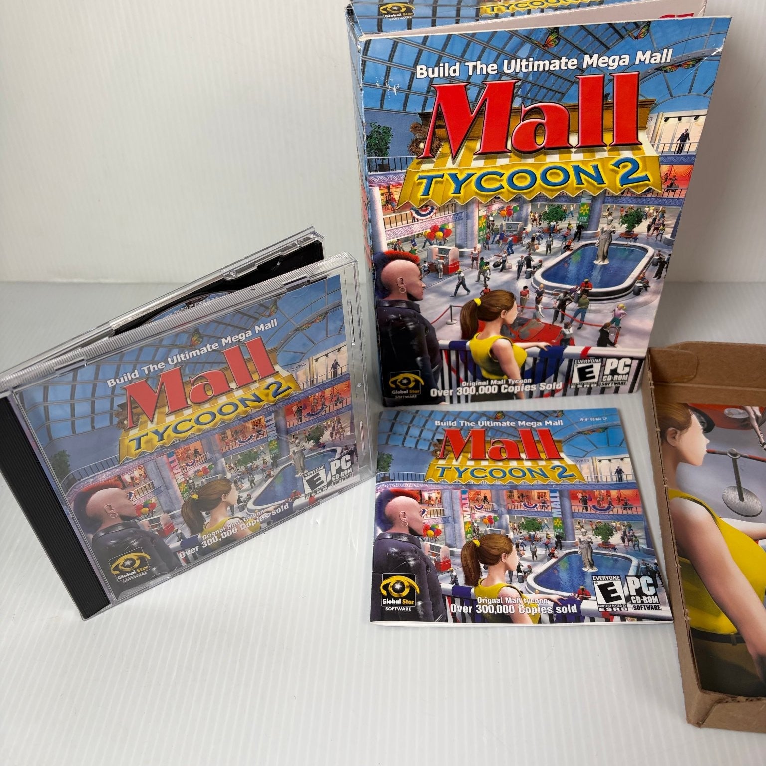 Mall Tycoon 2 PC Video Game Simulation Strategy CD-ROM Big Box