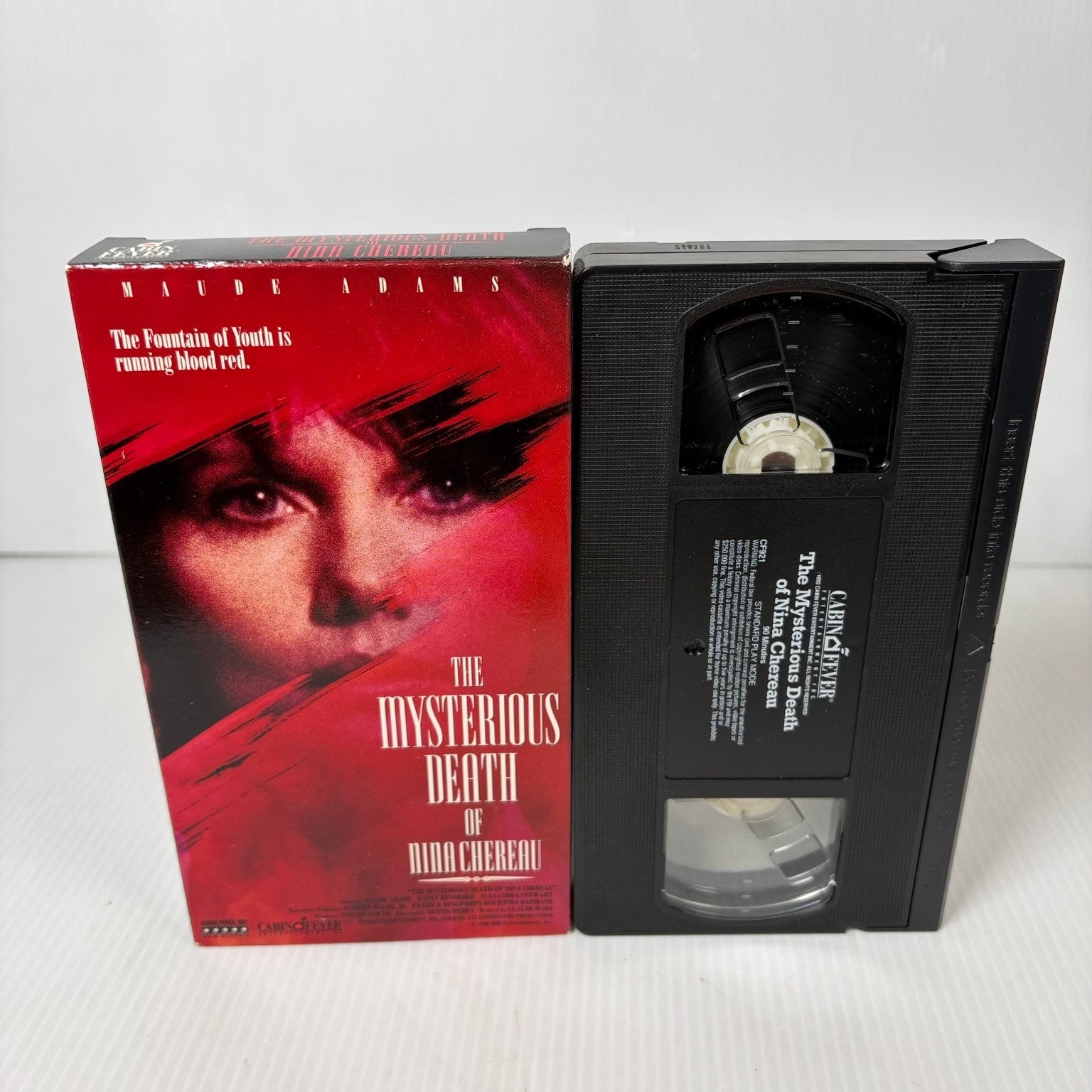 Mysterious Death of Nina Chereau VHS 1990 Thriller Maude Adams Cabin Fever
