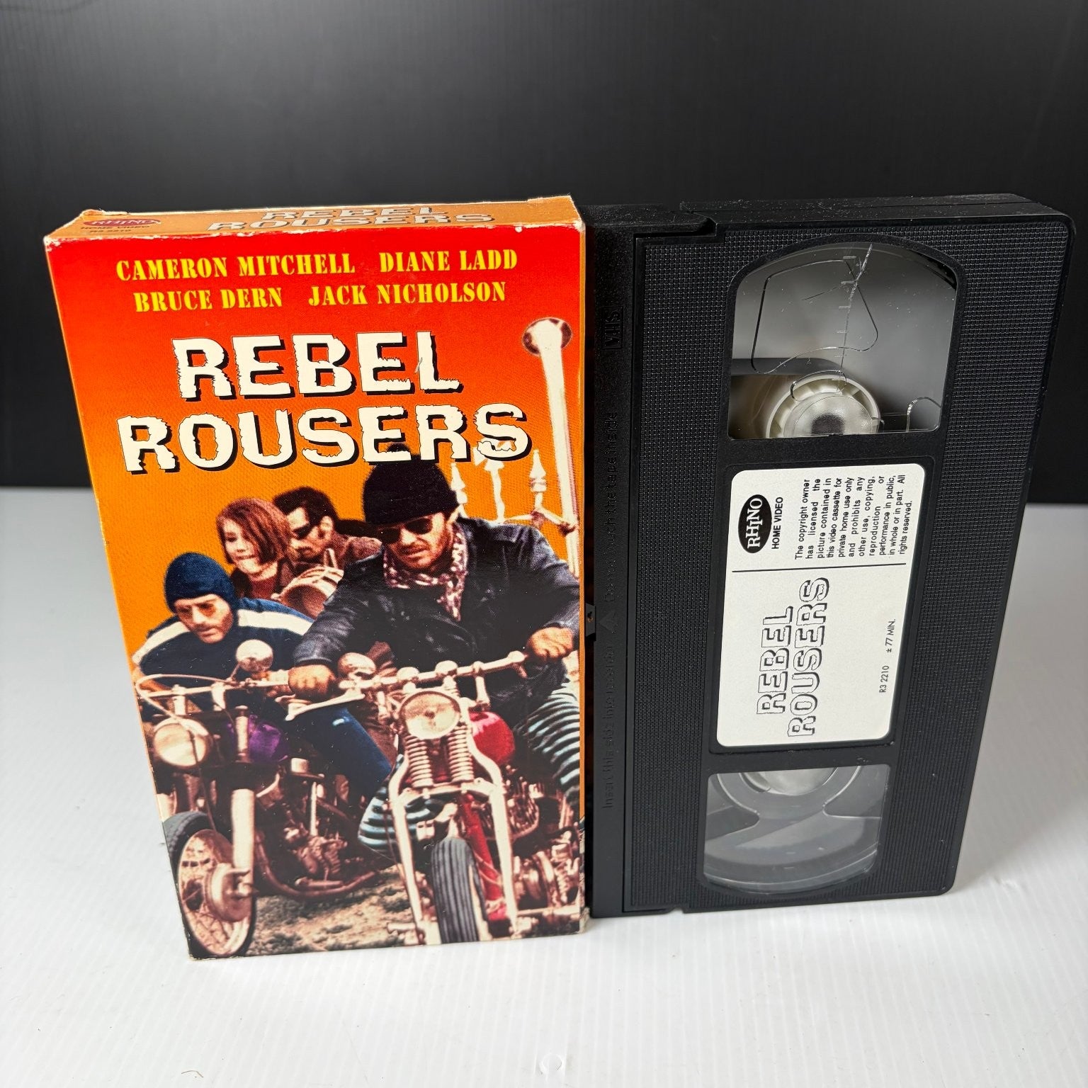 Rebel Rousers VHS 1970 Drama Cult Classic Rhino Home Video Jack Nicholson