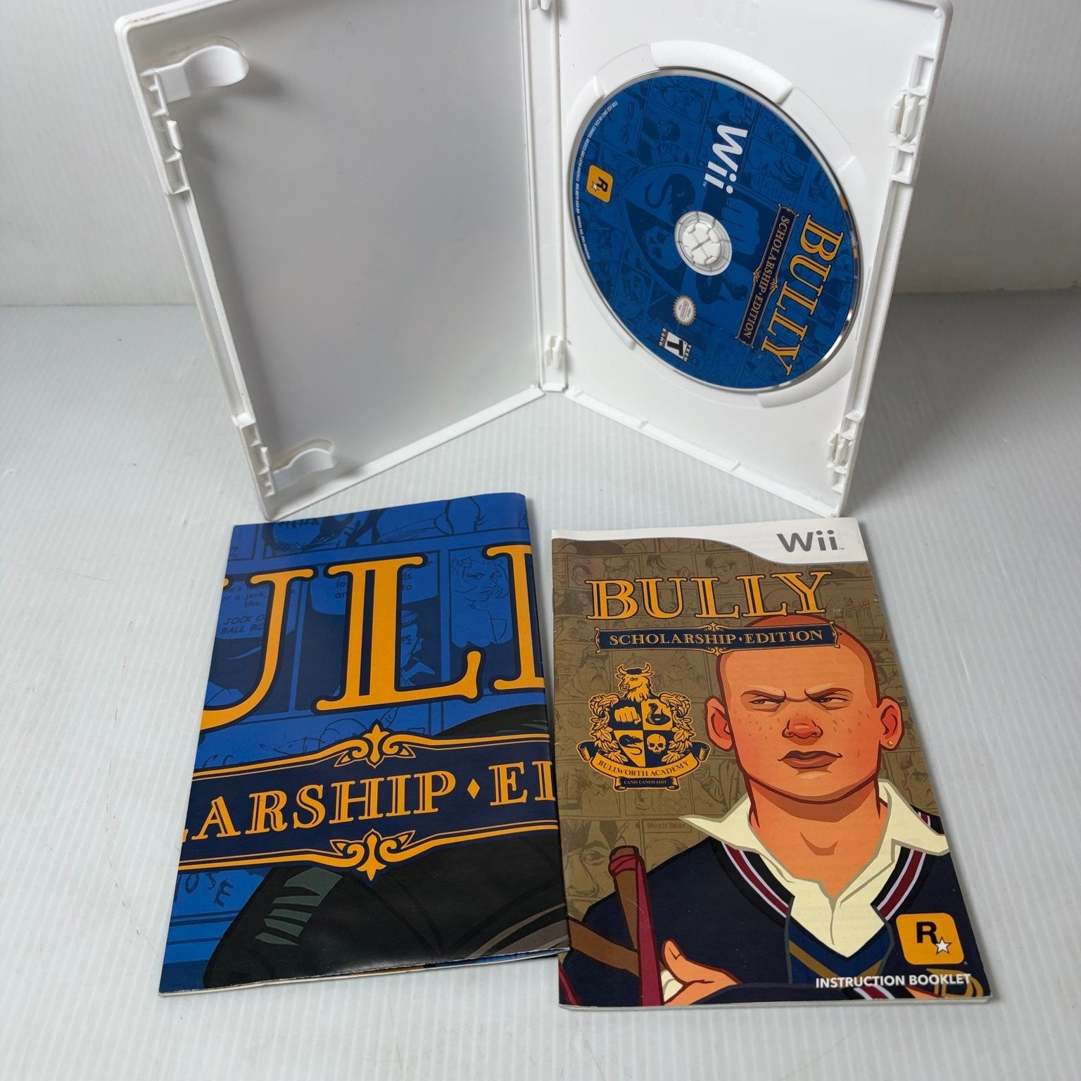 Bully Scholarship Edition Wii Game Open World Adventure Complete CIB w/ Poster