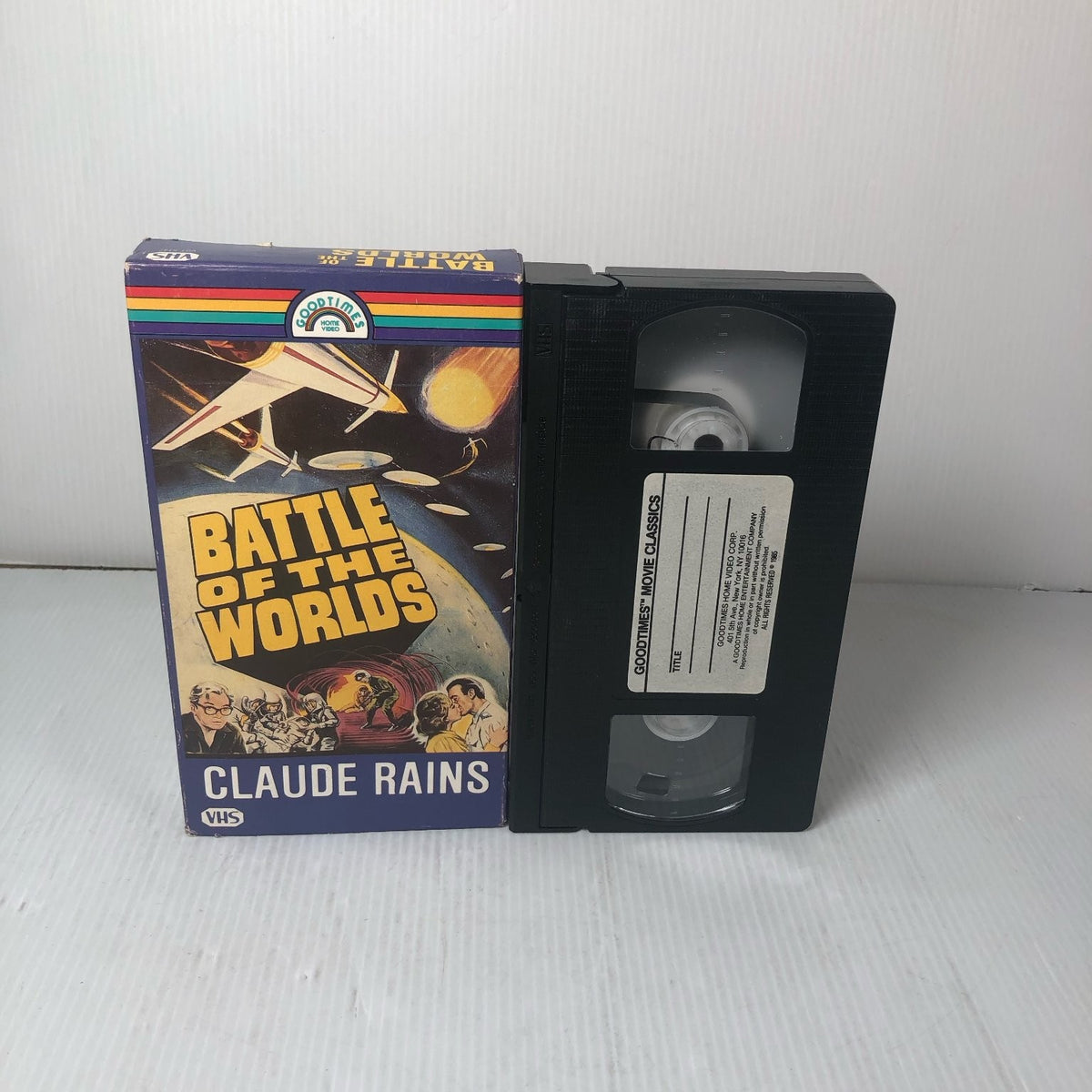 Battle of the Worlds VHS 1963 Sci-Fi Horror Claude Rains GoodTimes