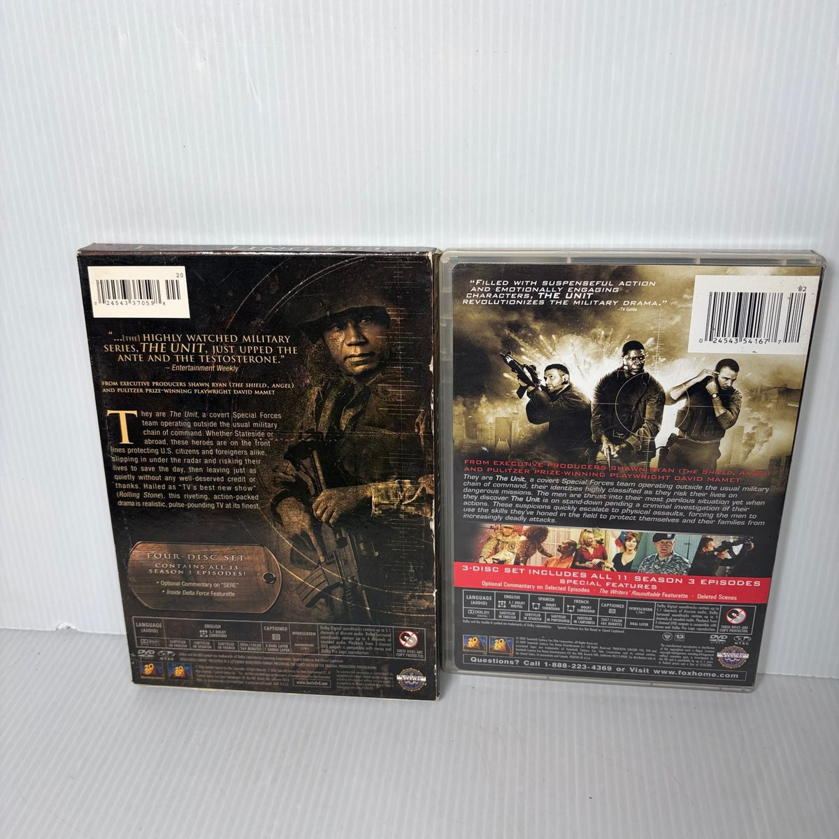 The Unit DVD Seasons 1 2 3 Dennis Haysbert Scott Foley Military Action Drama