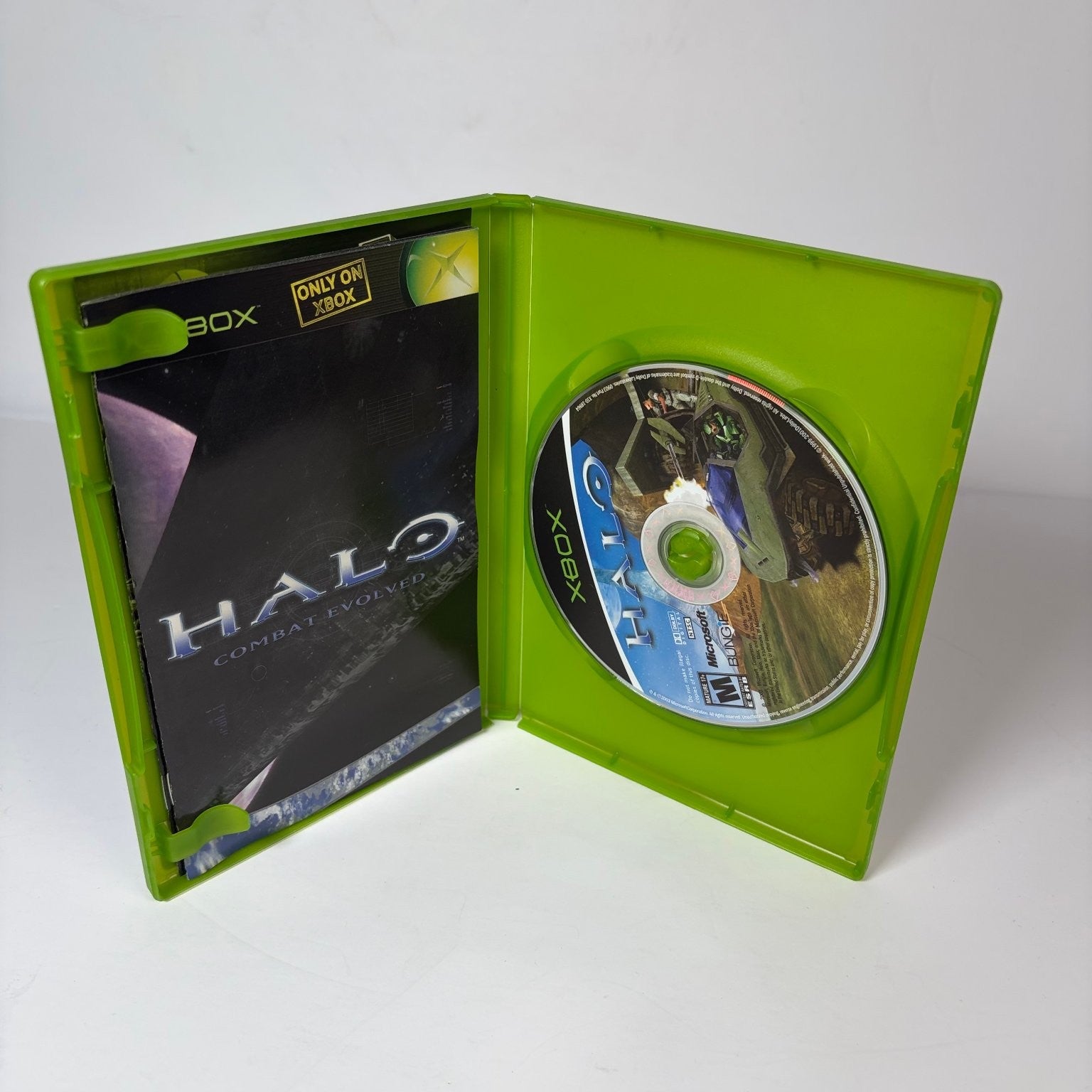 Halo Combat Evolved Xbox Original Video Game FPS Sci-Fi Multiplayer Complete CIB