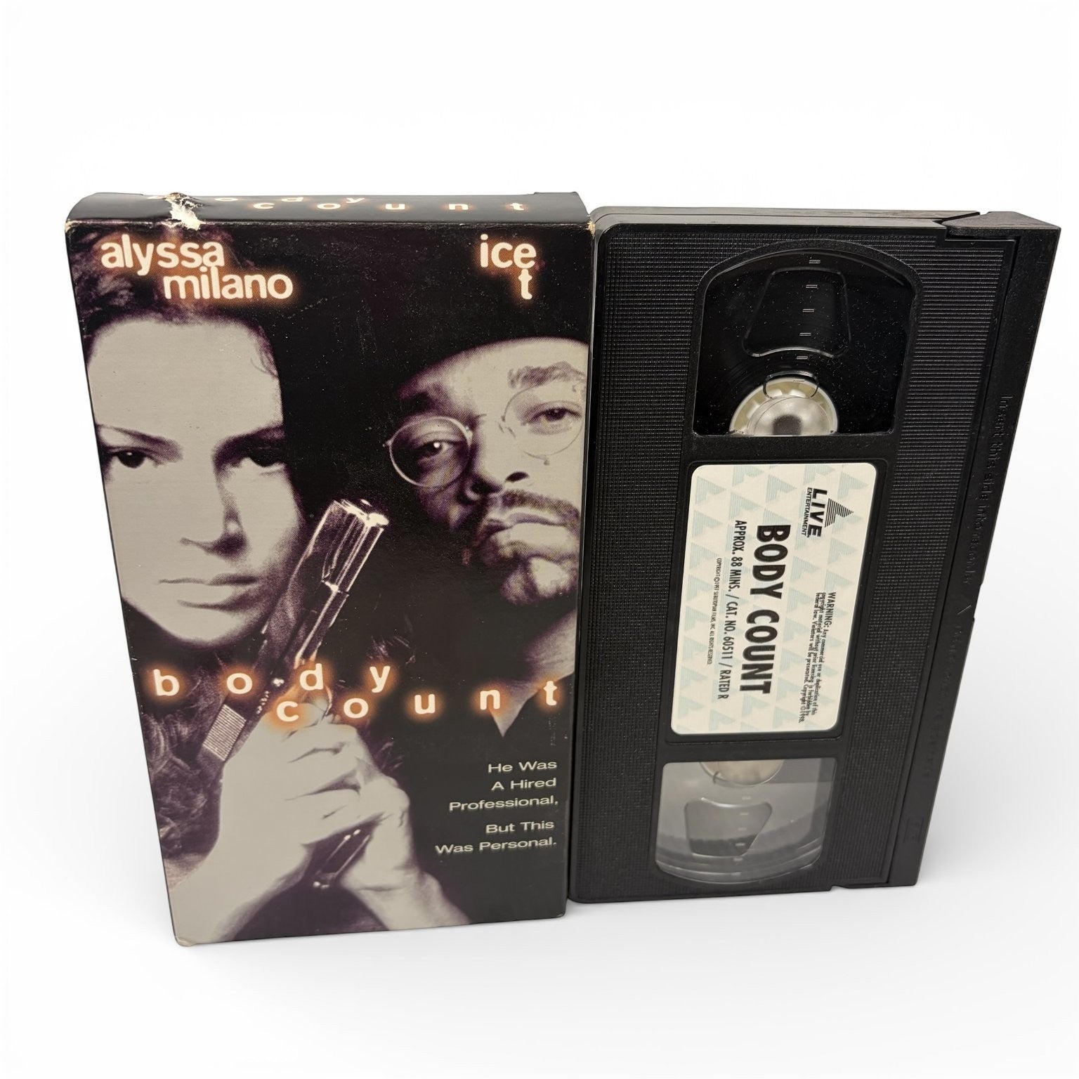 Body Count VHS 1998 Thriller Alyssa Milano Ice-T Live Entertainment