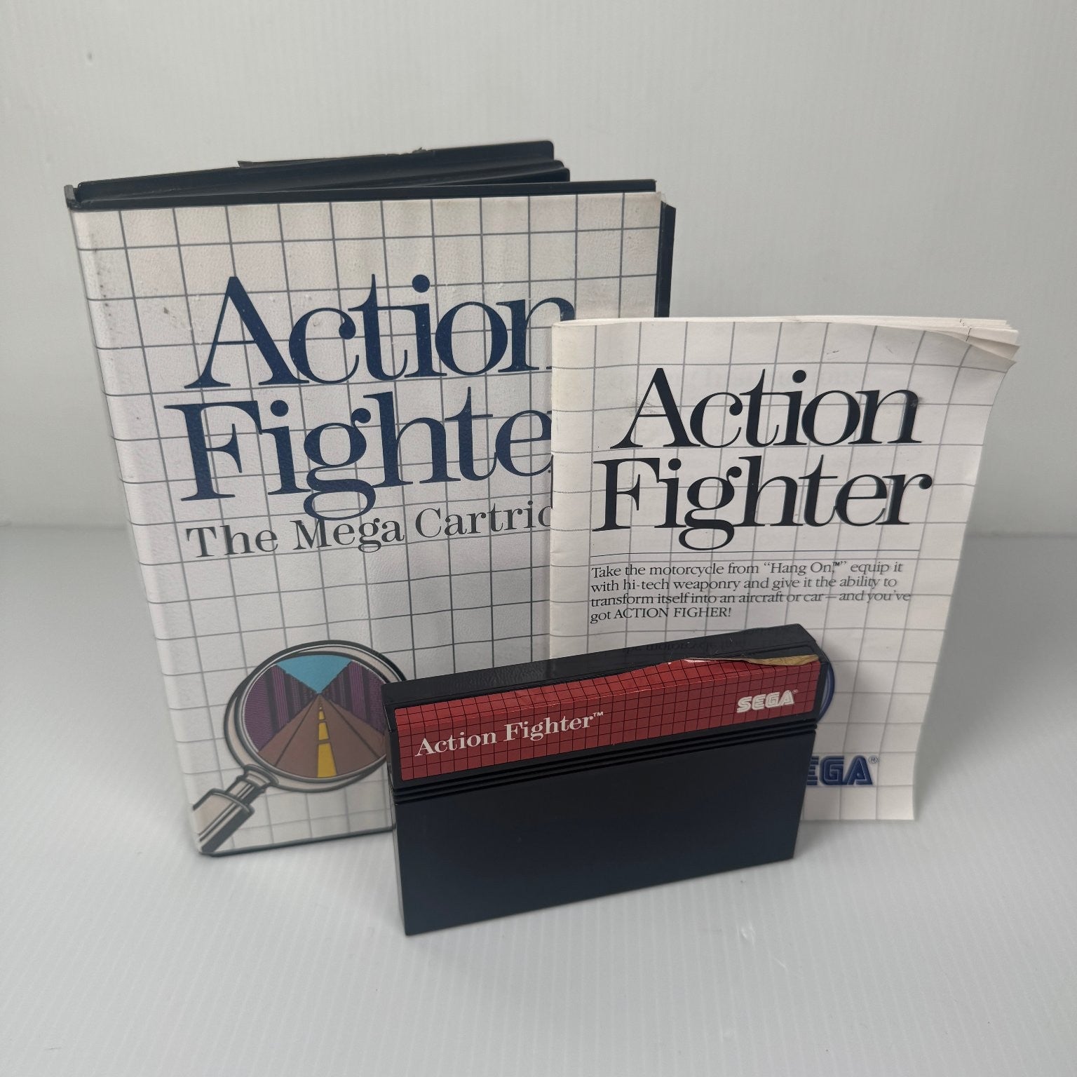 Action Fighter Sega Master System Video Game Classic Retro Complete CIB