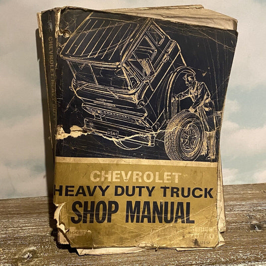 Vintage Chevrolet Heavy Duty Truck Shop Manual Series 70-80 1969 Heavily Used