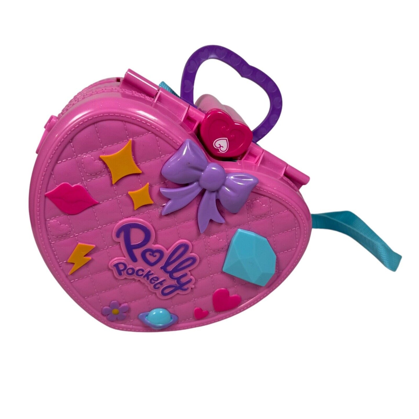 Polly Pocket Theme Park Tiny Is Mighty Playset Backpack Heart Shape With Straps