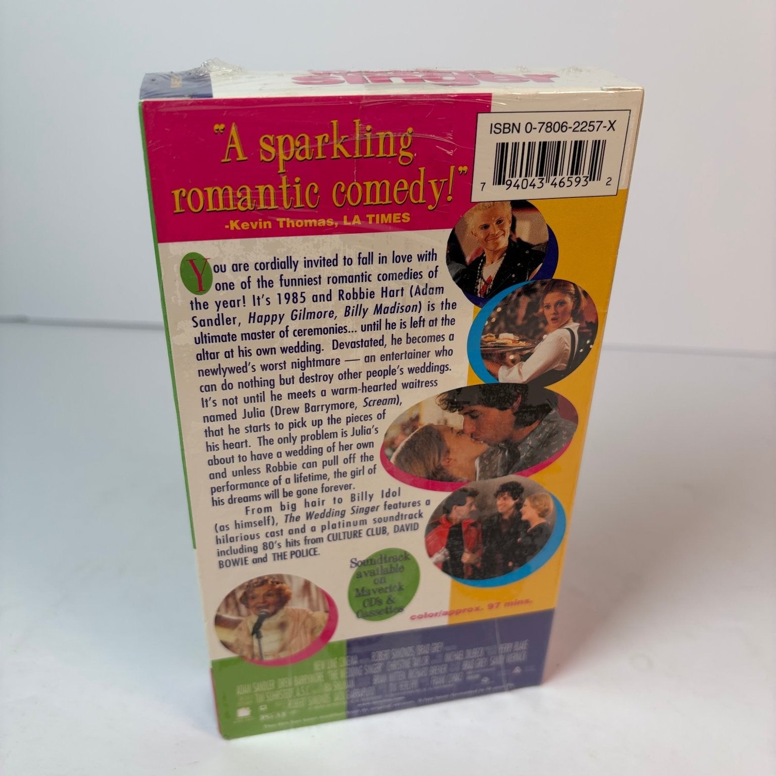 The Wedding Singer VHS 1998 Romantic Comedy New Line Home Video Sealed