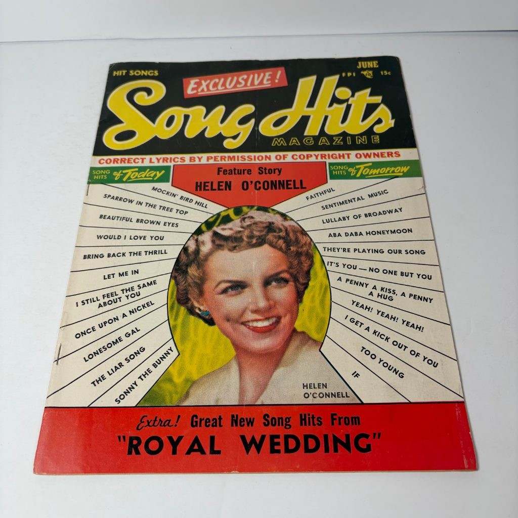 Song Hits Magazine June 1951 Helen O'Connell Royal Wedding Vol 14 No 11 Lyrics