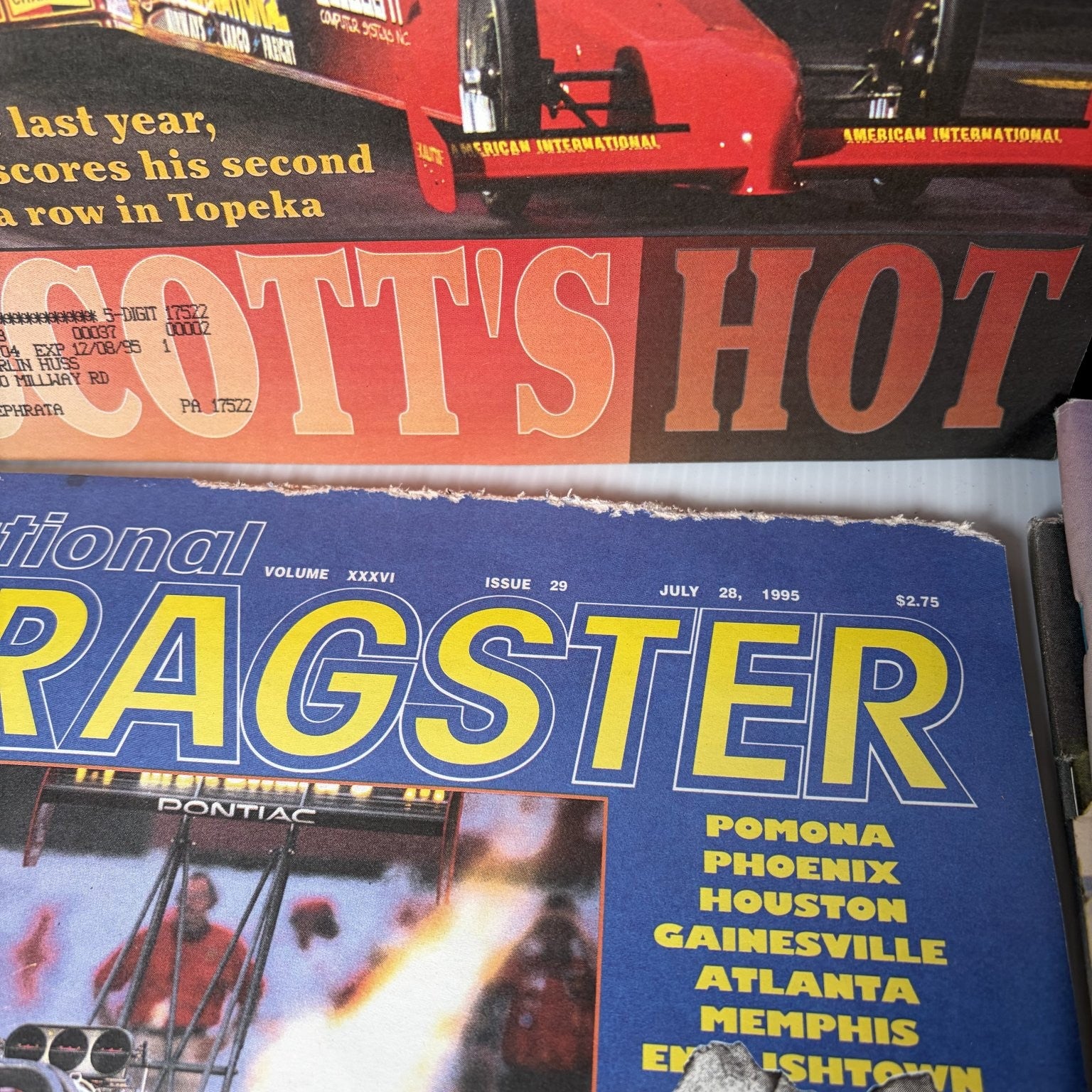 Lot of 20 National Dragster Magazine May - July 1995 NHRA Racing