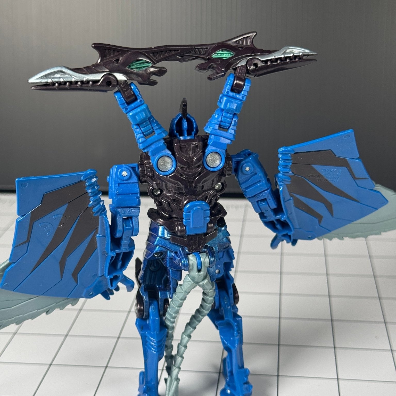 Transformers Age Of Extinction Dinobot Strafe Power Attacker Blue Figure Hasbro