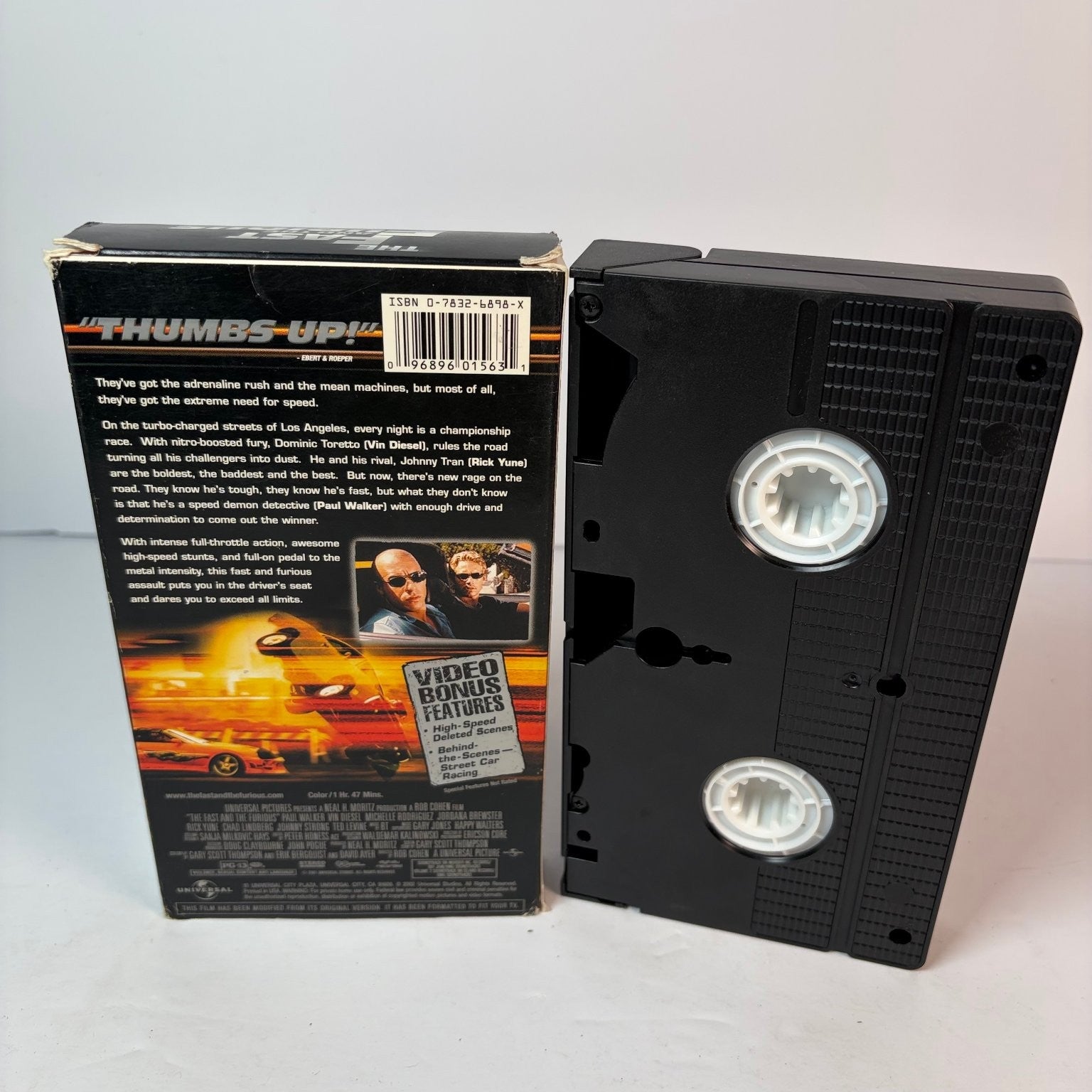 The Fast and the Furious VHS 2001 Action Special Edition Universal