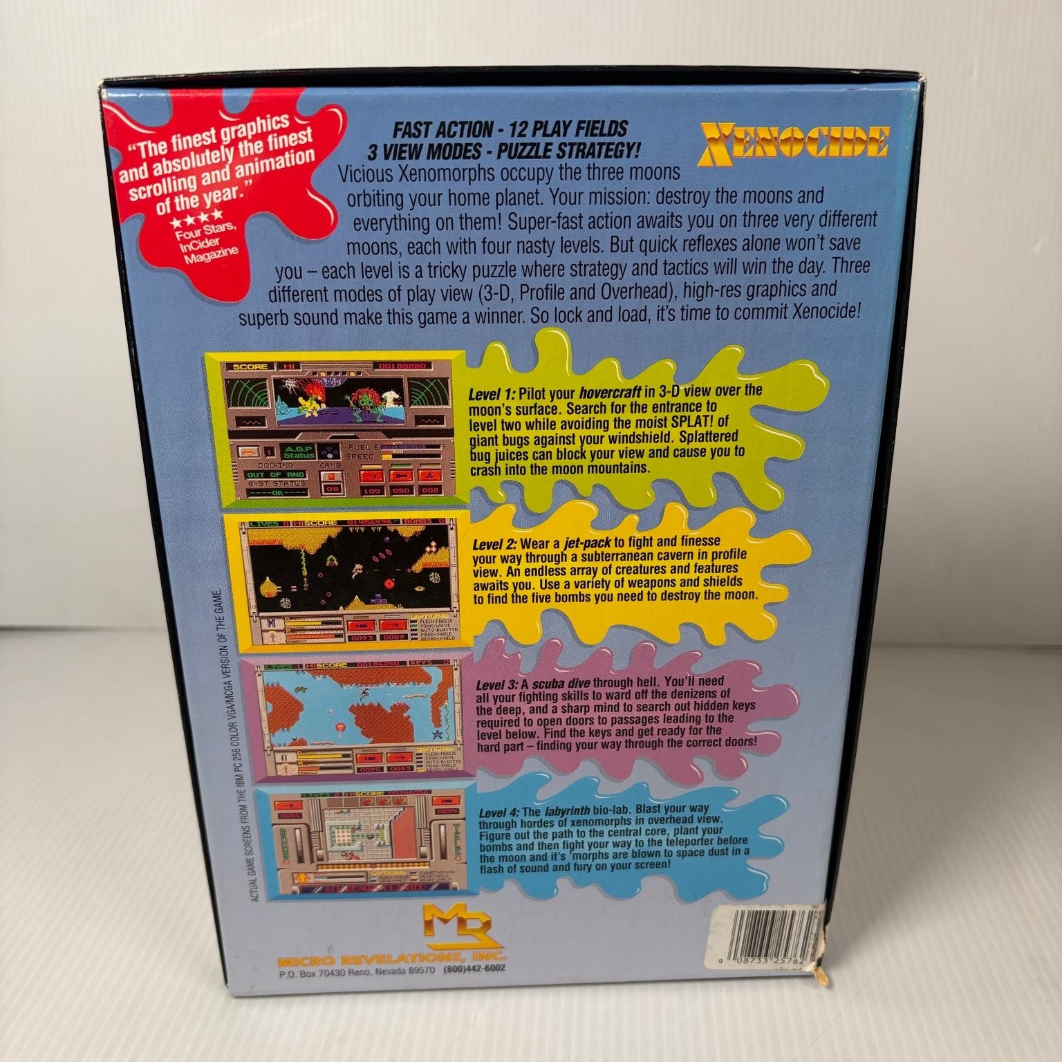 Xenocide IBM PC Video Game Big Box Complete 256 Color Brian Greenstone