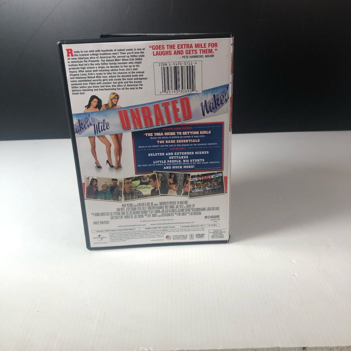 American Pie Presents: The Naked Mile DVD 2006 Unrated Eugene Levy Widescreen