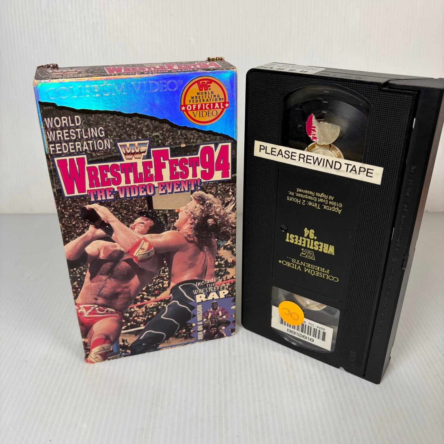 WWF WrestleFest '94 VHS 1994 Wrestling Coliseum Video Official