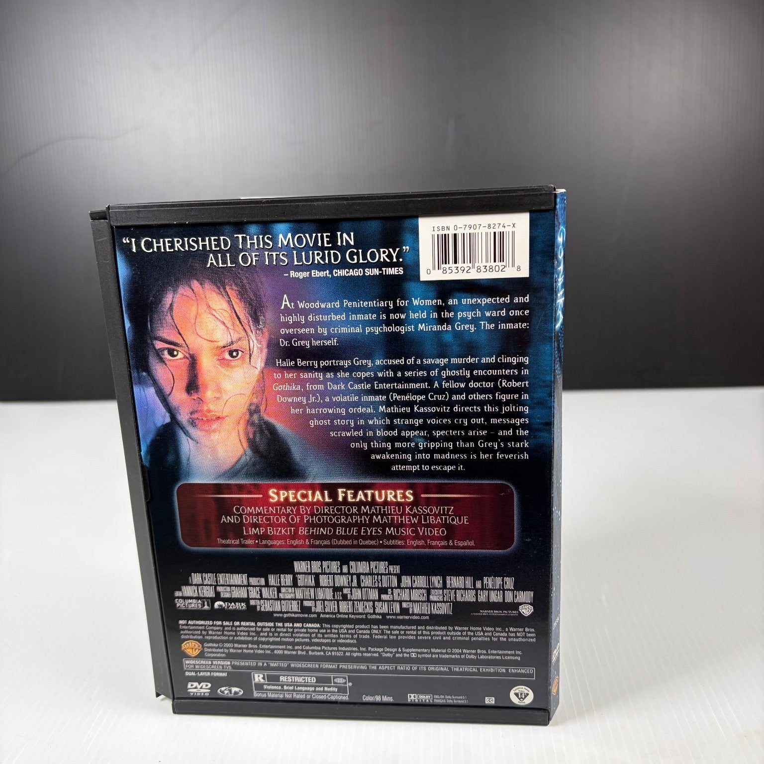 Gothika DVD 2003 Widescreen Halle Berry Robert Downey Jr. Limp Bizkit