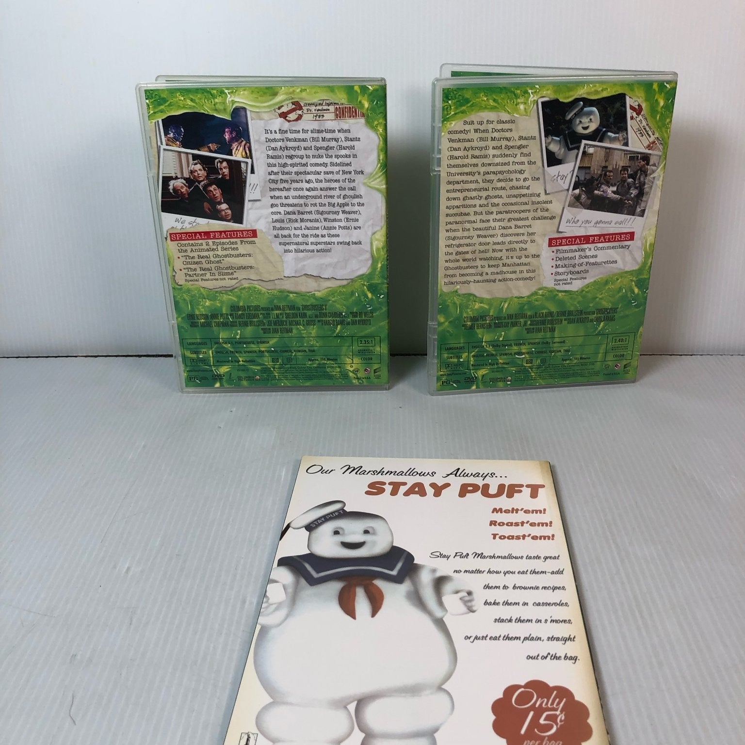 Ghostbusters 1 & 2 DVD (2005) Double Feature Gift Set Bill Murray Aykroyd