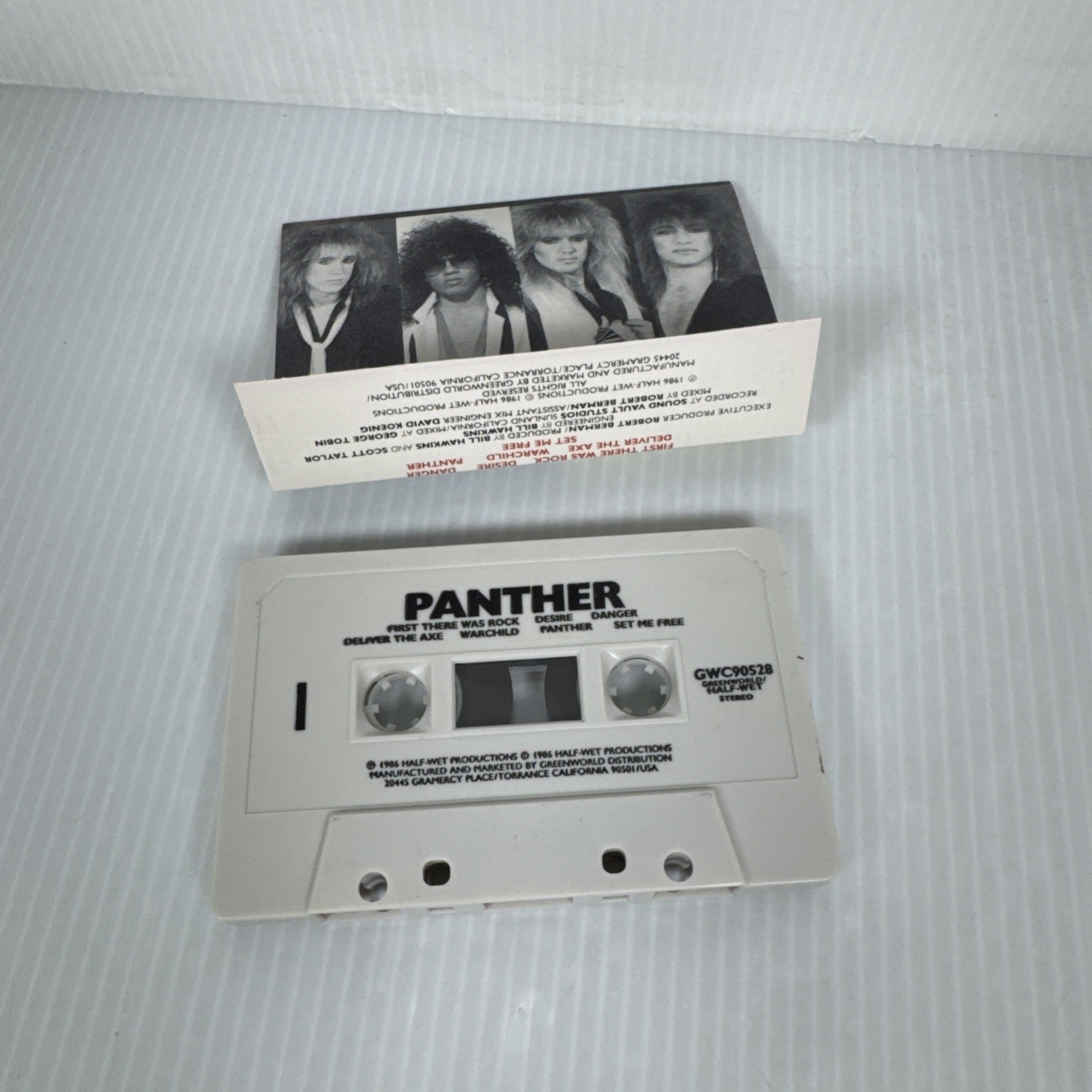 Panther - Panther (Self Titled) OOP Vintage 1986 Metal Cassette Tape