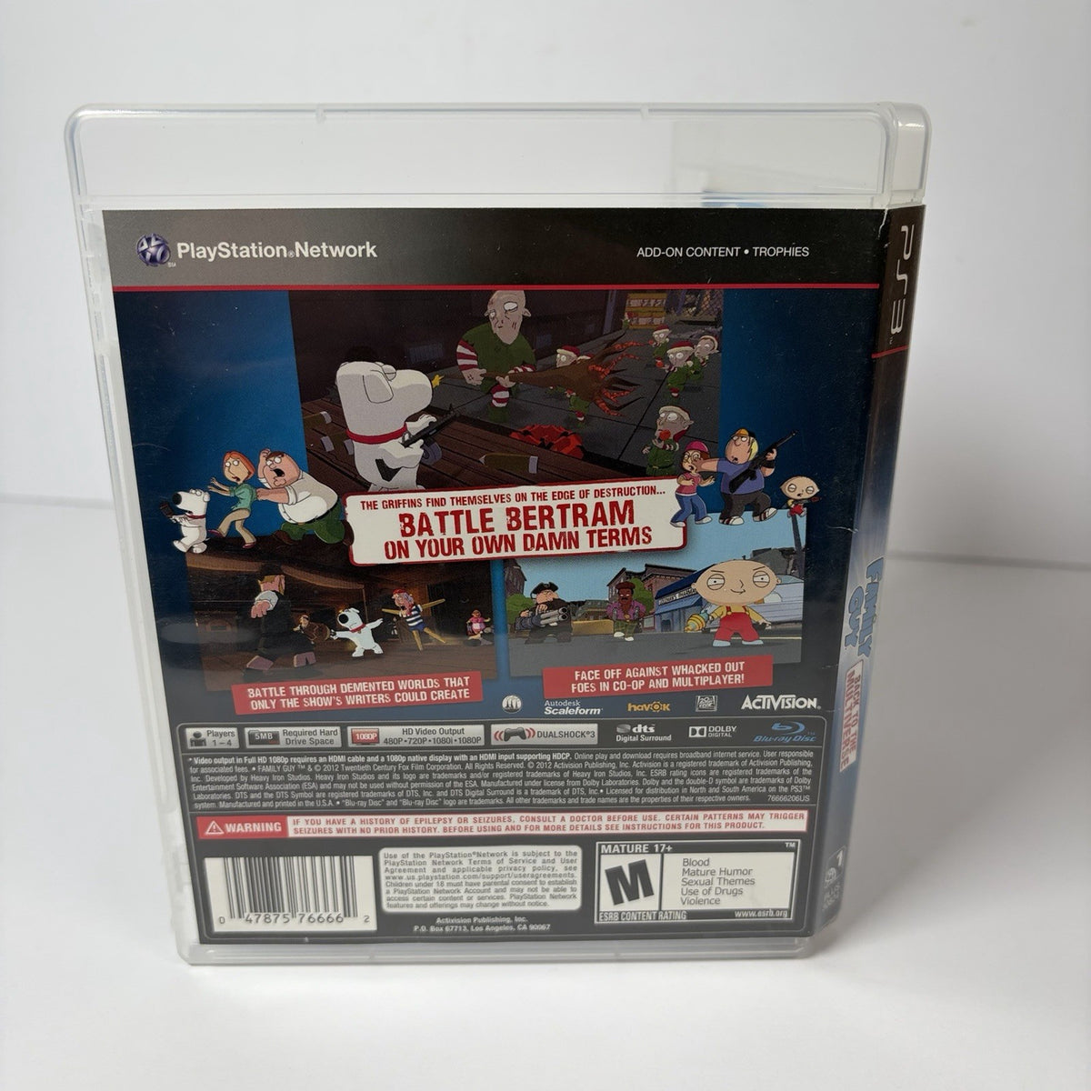 Family Guy: Back To The Multiverse Sony PlayStation 3 PS3 Complete CIB