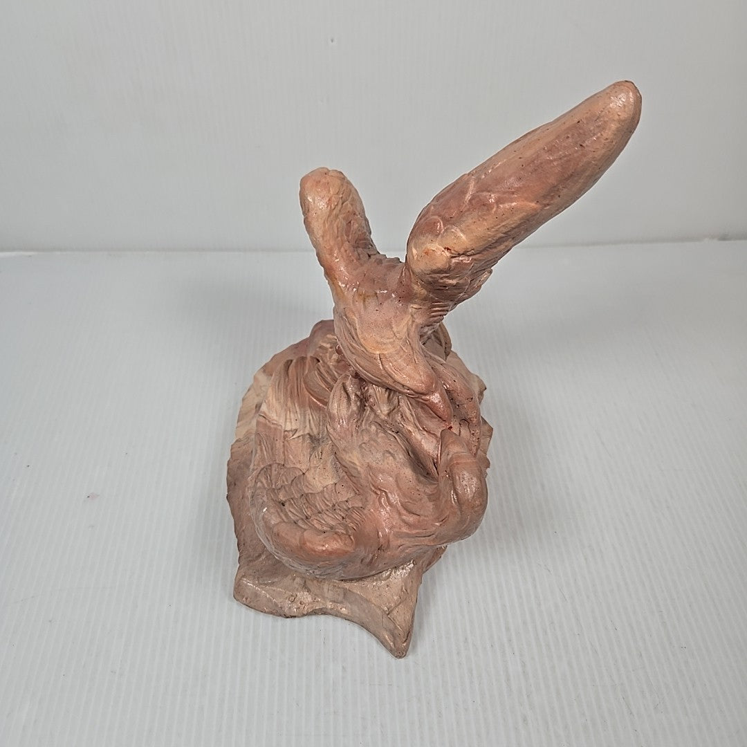 COMANCHE POTTERY EAGLES MISSISSIPPI MUD & KANSAS CLAY SCULPTURE QUINTON ALLEN