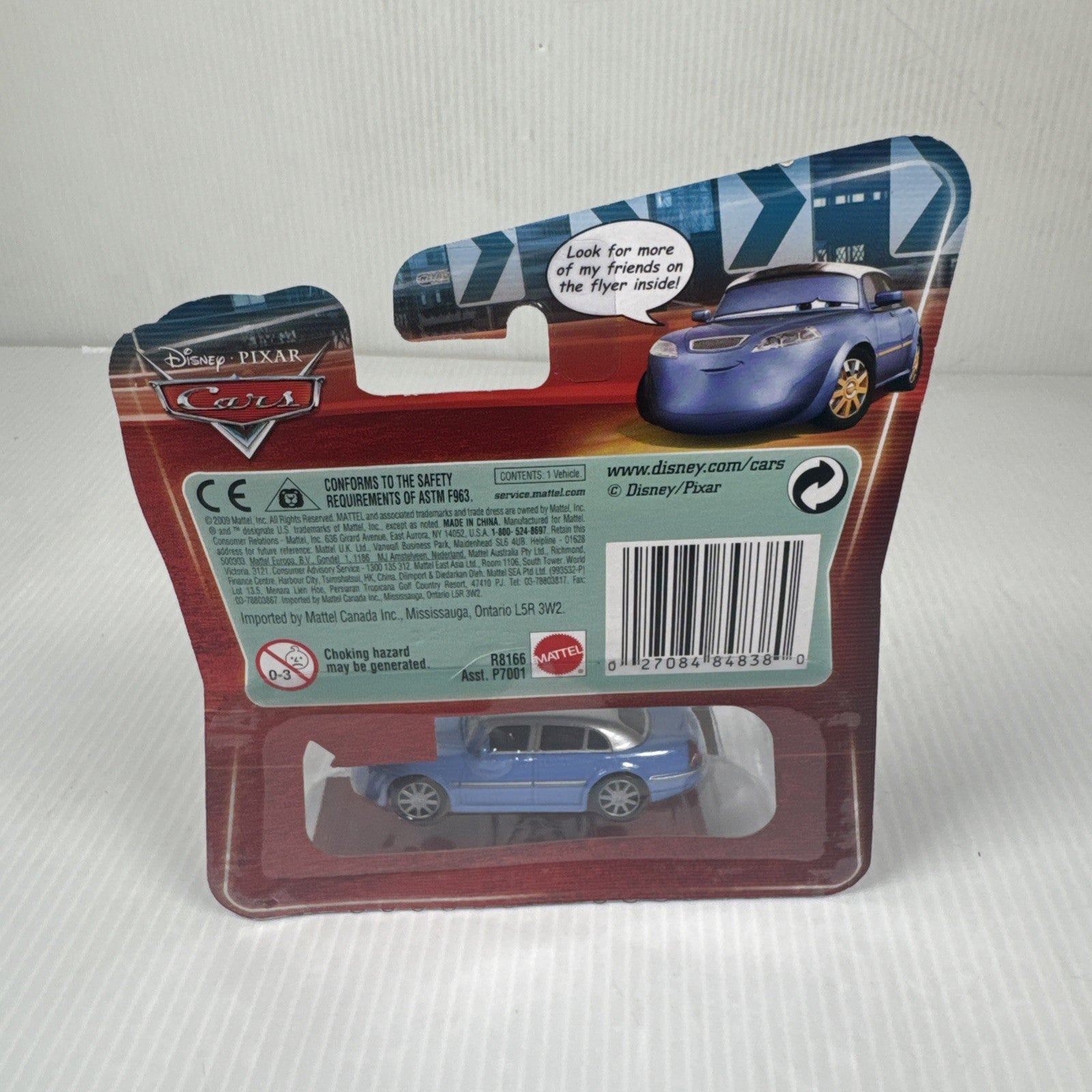 DISNEY PIXAR CARS JAY LIMO #122 LOOK MY EYES CHANGE VARIANT NEW