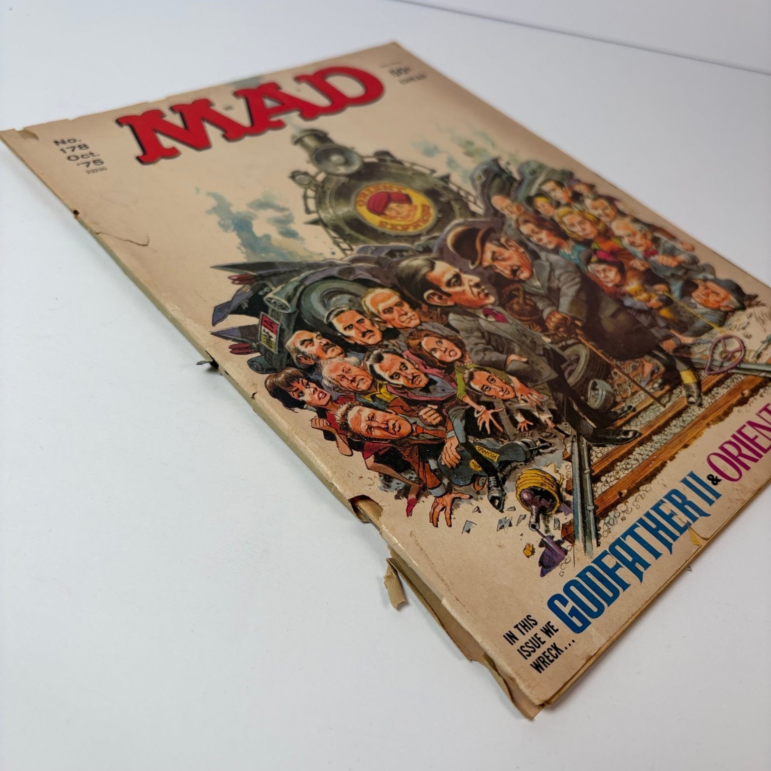 MAD Magazine October 1975 Godfather II Orient Express Parody Humor