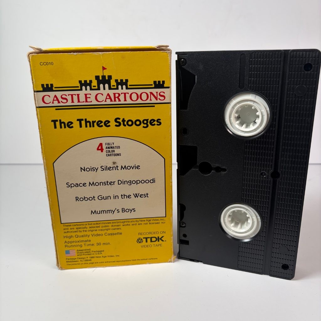 The Three Stooges Castle Cartoons VHS 1987 New Age Video Animated CC010