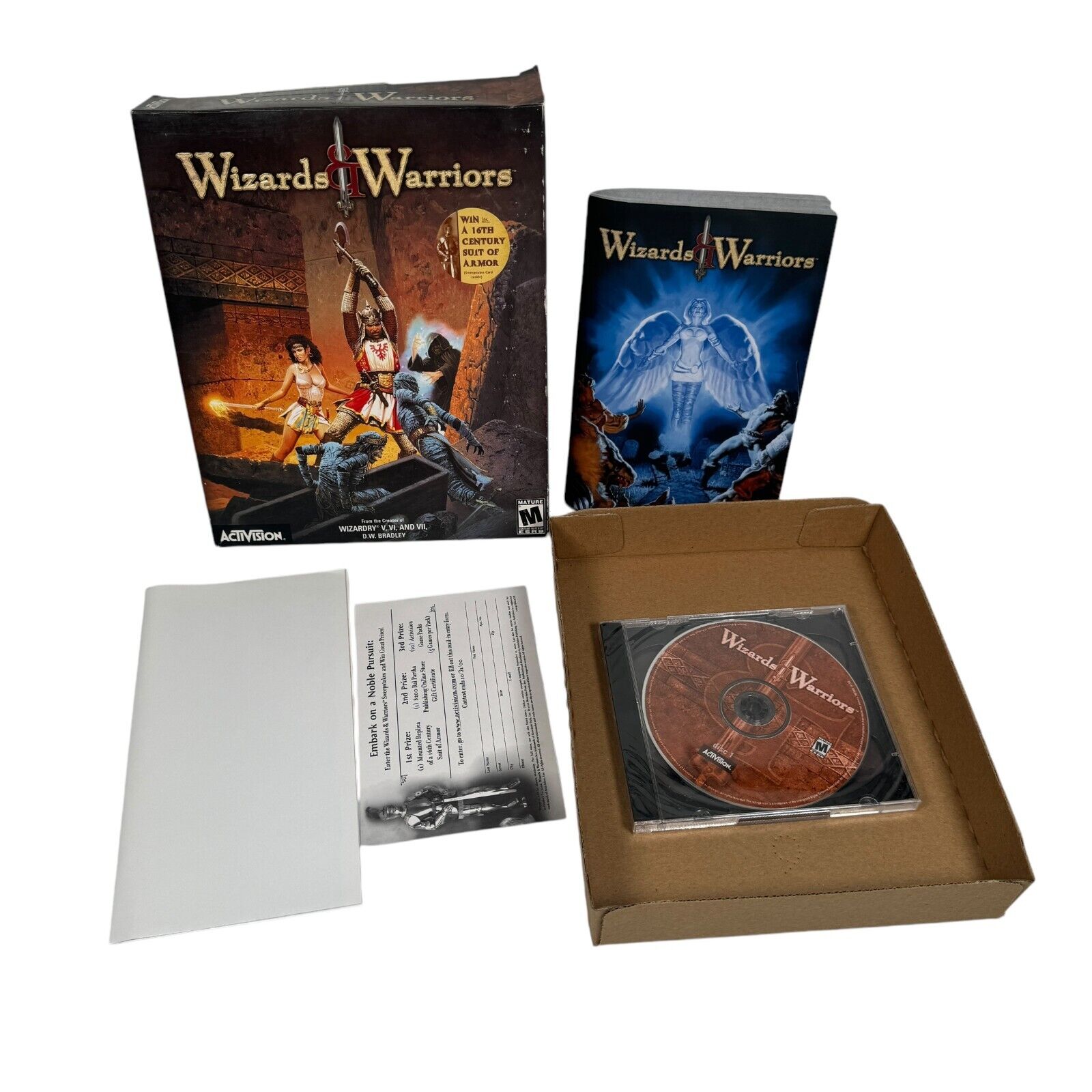 Wizards & Warriors PC Big Box Game Activision New in Open Box w/ Map