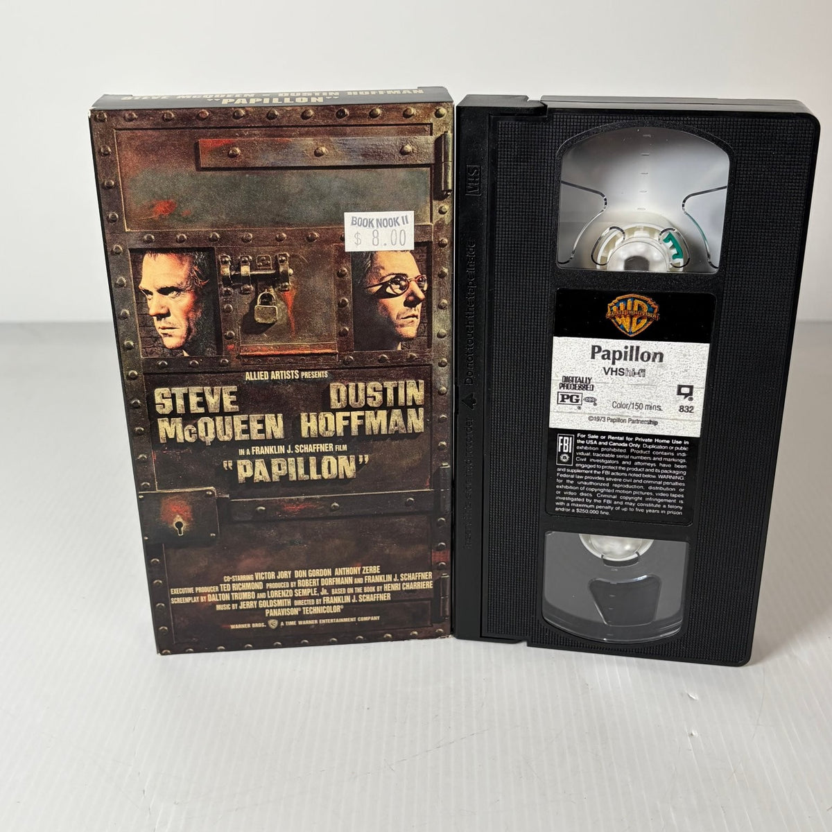 Papillon VHS 1973 Steve McQueen Dustin Hoffman Drama Warner Home Video