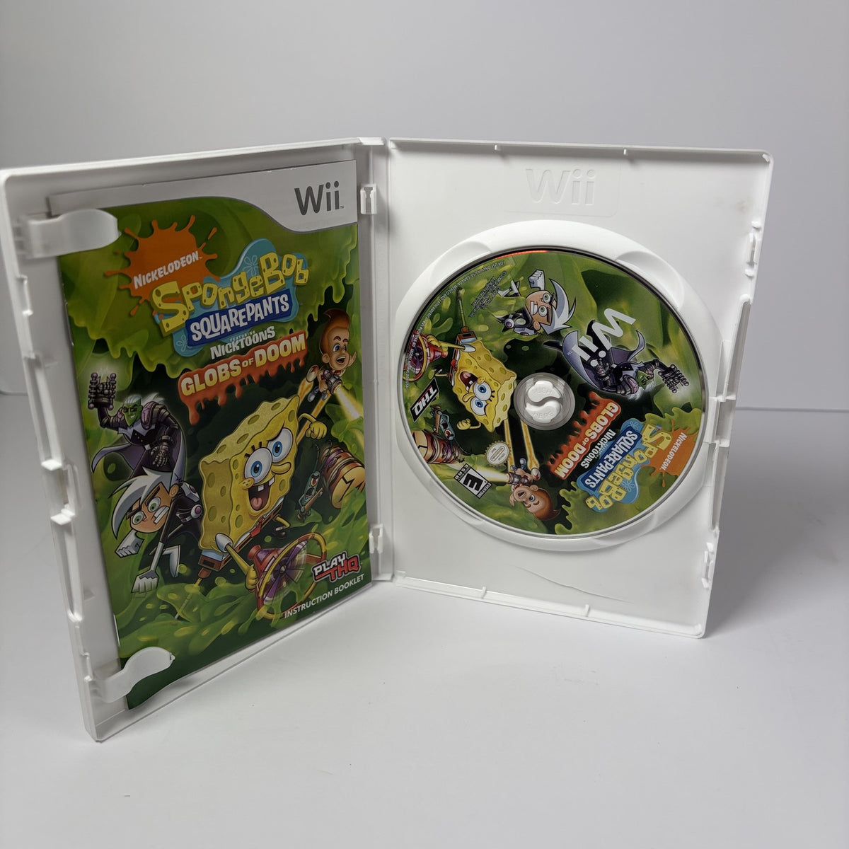 SpongeBob SquarePants Nicktoons Globs of Doom Nintendo Wii Game Tested Complete