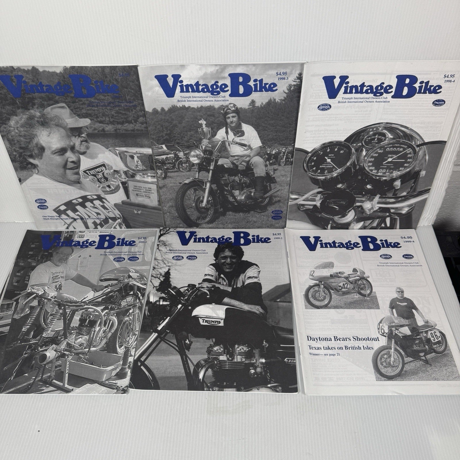 Vintage Bike Motorcycle Magazine Triumph Intl Owners Club Lot Of 41, 1993-2015