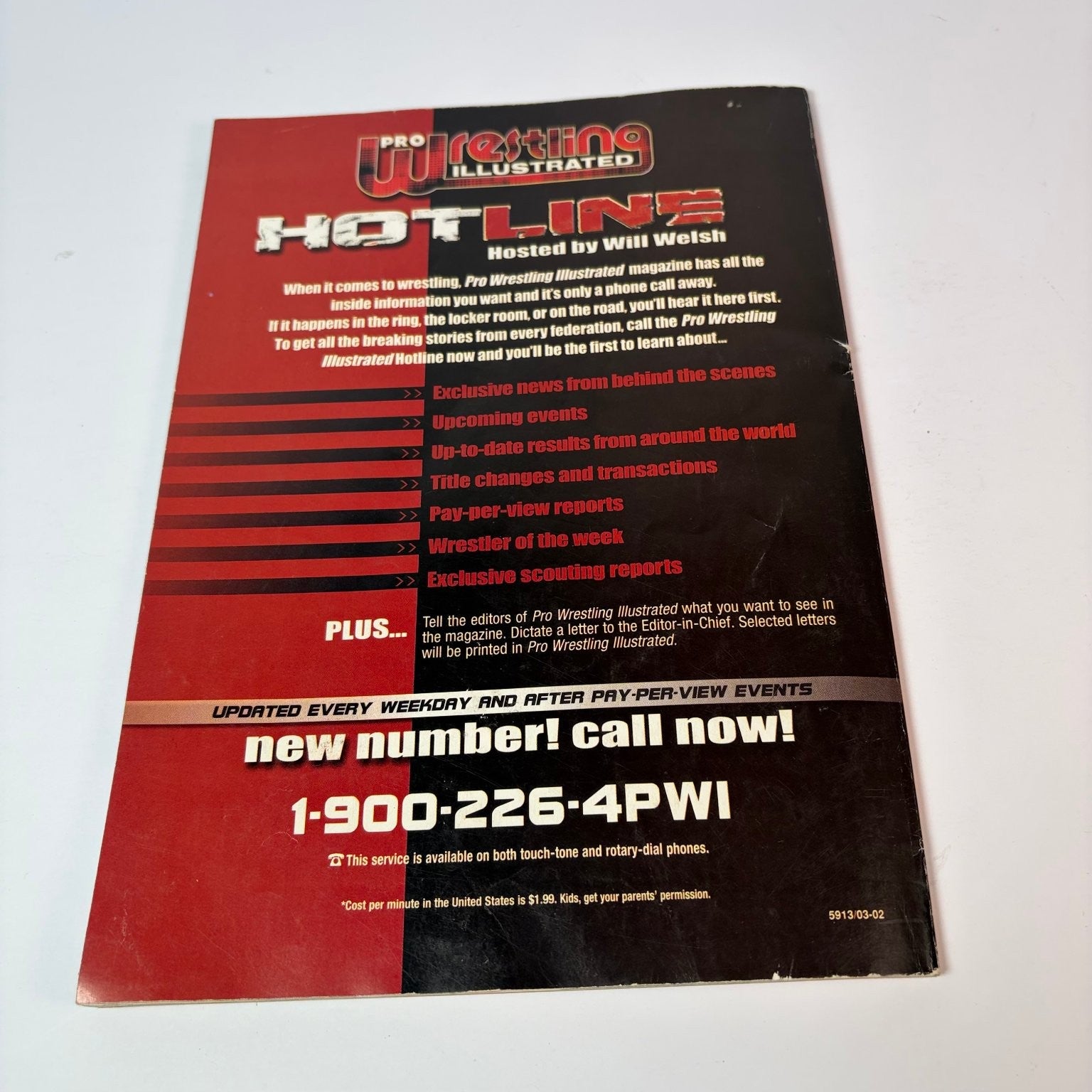 Pro Wrestling Illustrated January 2004 Kane WWE Wrestling Magazine